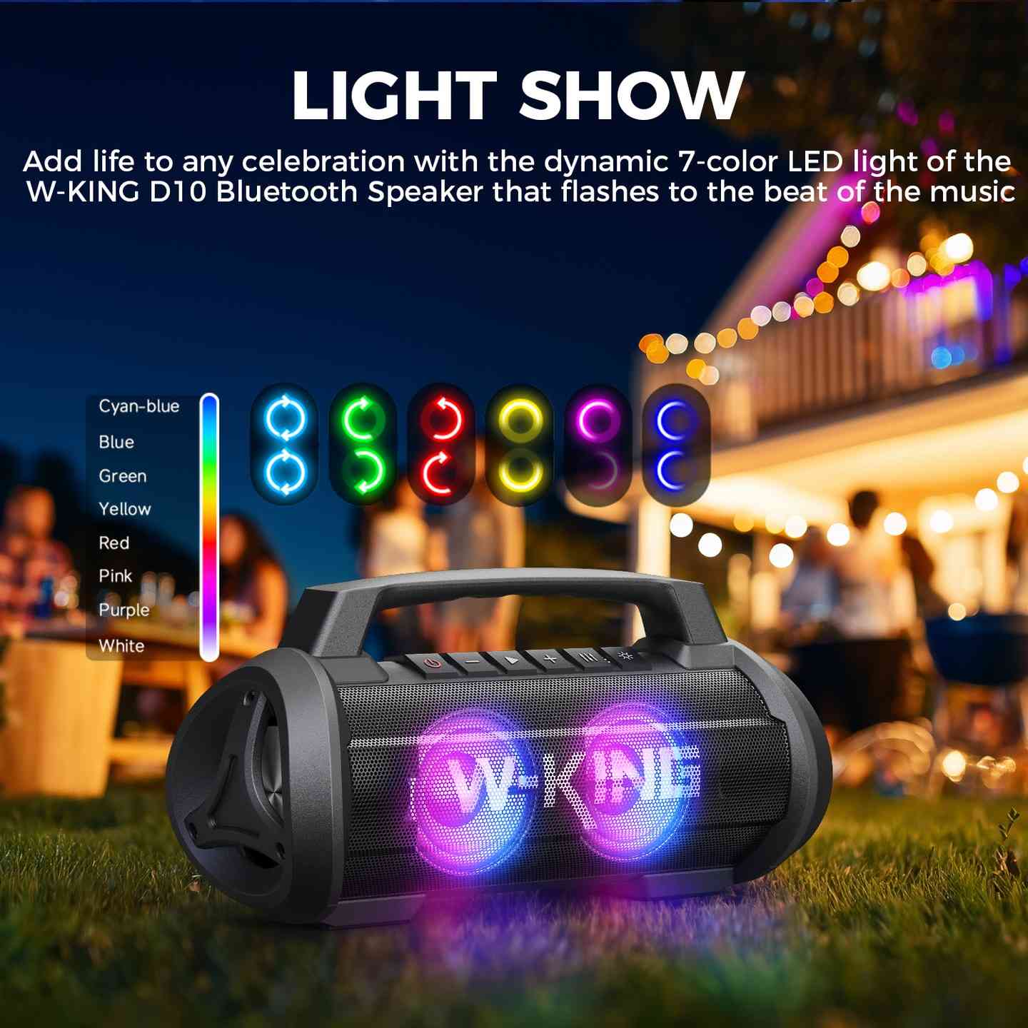 🔊 W-KING D10: The 70W Party Monster

باس قوي مع قوة 120 واط 🔊🔥
W-King D10 يعطيك صوت قوي + بطارية طويلة + أداء ممتاز
مثالي للرحلات والسهرات 🌄🎉
💰 السعر: 110$
🛡️ ضمان سنة كاملة
🚚 توصيل داخل أربيل ولكل العراق
⚠️ الكمية محدودة

باسێکی بەهێز لەگەڵ هێزی 120 وات 🔊🔥
W-King D10 دەنگی بەهێز + باتریی درێژ + کارایی بەرز دەدات
باشە بۆ گەشت و شەوان 🌄🎉
💰 نرخ: 110$
🛡️ گەرانتی یەک ساڵ
🚚 گەیاندن لە هەولێر و هەموو عێراق

Key Specifications:
Audio: 70W RMS (120W Peak), Stereo, Deep Bass, DSP Chip, EQ Modes, 7-Color RGB Lights.
Drivers: Two 35W Subwoofers, Two 10W Tweeters, Double Passive Radiators.
Connectivity: Bluetooth 5.0, AUX Slot, TF Card Slot, 6.5mm Microphone Jack.
Waterproofing: IPX6 (Waterproof & Shockproof).
Battery: 15,600mAh (approx.), up to 42 Hours Playtime, Built-in Power Bank (USB-A Out).
Ports: USB-C (Charging), USB-A (Power Bank), AUX, Mic Input.
Features: Stereo Pairing (140W total), Karaoke Function (with mic), Portable Handle.
Material: ABS (Acrylonitrile Butadiene Styrene).
Dimensions: Approx. 14.53" L x 7.64" W x 6.06" H.
Weight: Around 6.9 lbs (3.1 kg). 

#Iraq #Baghdad #Erbil #Basra #DJEscape #IraqiDJs #IraqMusic #BaghdadNightlife #ErbilCity #IraqTech #IraqShopping #PortableSpeaker #BassBoosted #OutdoorAudio #SoundOfIraq #AudioGear#العراق #اربي


**إذا كنت صاحب هذا الإعلان وتريد حذفه لأي سبب، رجاءا أرسل رسالة إلى الدعم الفني**