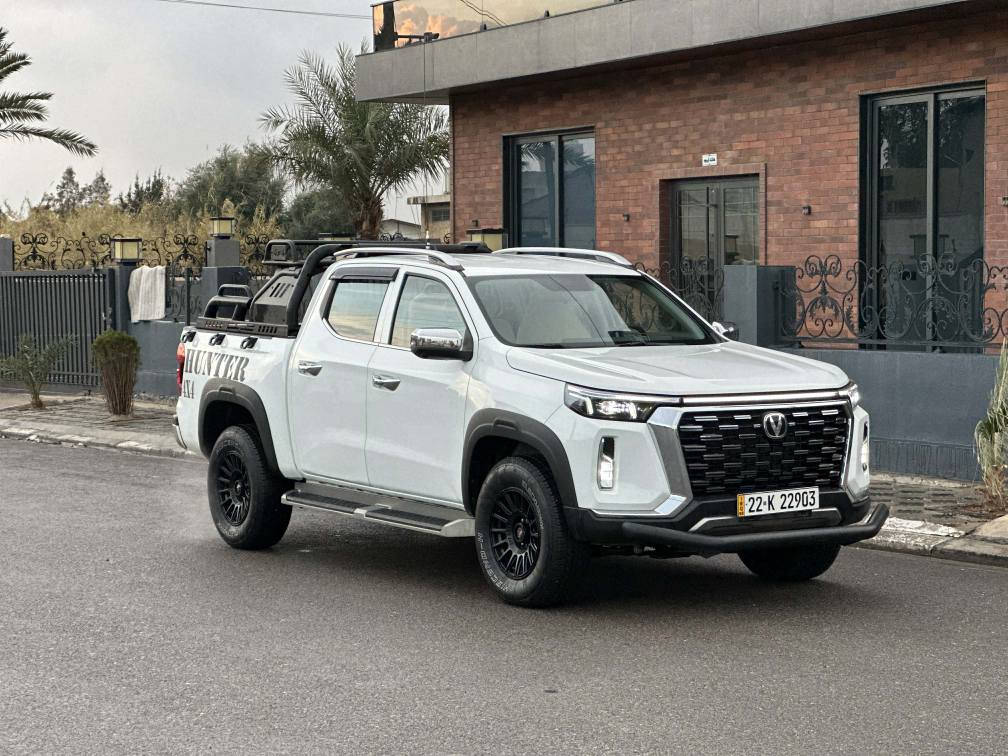 شانجان هانتر 2025 Changan Hunter Plus
شانجان هانتر بلس 2025 فورویل
 واتساب ***********
 رقم اربيل تحويل مباشر مواصفات جبلي بلادي 
ضمان شرکە البخیت 
السيارة على وضع الزيرو ماشية 7 الف کم
محرك 2000 تيربو فور ويل 4X4
بصمة تشغيل وابواب وتشغيل عن بعد 
شاشة و کامیرا المقاعد كهرباء وتكيف بالمقاعد 
ساید بریک بصمة و جهتين تبريد امامي خلفي 
السعر 230 ورقة و مجال

شانغان هنتر 2025 Changan Hunter Plus
زەمان شریکەی البخیت فول مواسفات پلەسە بەسمە و دبل اکسل
کوشن جلد و سارد و گەرم شاشە گەورە کامیرای پیش و دواوە برێک بسمە تبرید مرکزی تحکم سترین
تەنیا 7 هەزار کیلومتر رویشتووە
رەقەم هەولێرە و هەموو شتێکی تازەیە
سعر 230 وەرەقە و مجال
واتساب *********** أربيل, العراق
