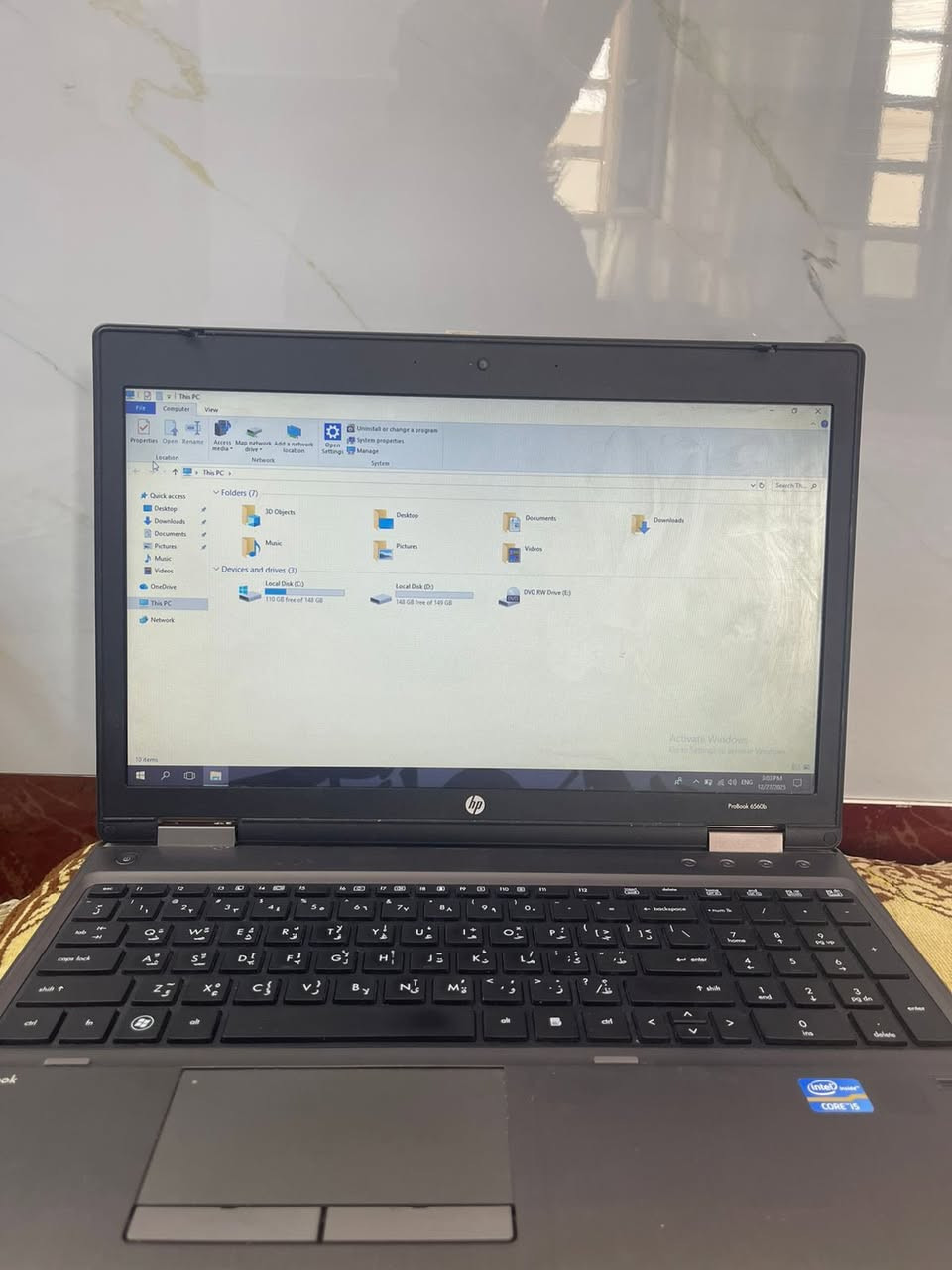 #للبيع
حاسبة hp
رام 4
هارد 320
السعر ١٦٠ 
للتواصل اتصال*********** 📞
