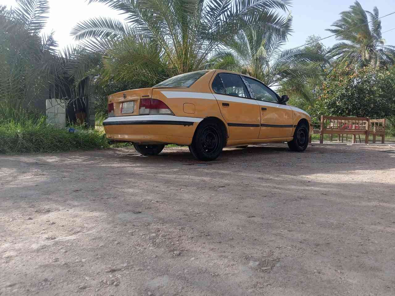 سلام عليكم سياره سمند تكسي مصفره هيه  مديل 11رقم  مثنه مكينه وكير ممكفولات تايرات جاهزه  غرفه جديده تبريد شغال  مكاني السماوه السوير رقم الهاتف *********** سعر 24 بيه مجال
