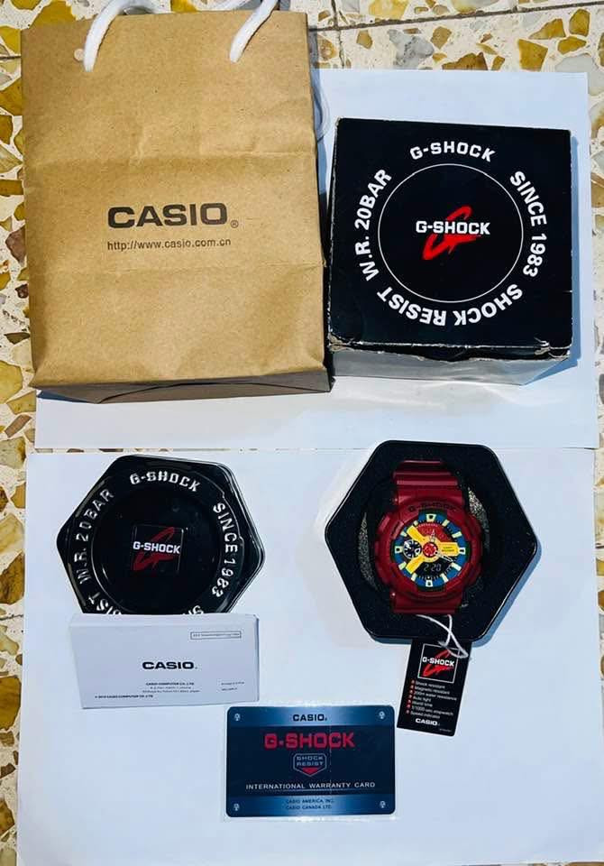 كاسيو جي شوك
الموديل: GA-110FC-1A
اللون: تتميز بلون أحمر أساسي مع لمسات زرقاء وصفراء على المينا (الوجه)، مما يمنحها مظهرًا حيويًا وفريدًا.
النوع: ساعة تجمع بين العرض التناظري (العقارب) والرقمي.
الميزات الرئيسية:
مقاومة للصدمات.
مقاومة مغناطيسية.
مقاومة للماء حتى عمق 200 متر.
مزودة بساعة إيقاف بدقة 1/1000 ثانية.
بها إضاءة LED تلقائية.
السعر 75 شامل التوصيل


**إذا كنت صاحب هذا الإعلان وتريد حذفه لأي سبب، رجاءا أرسل رسالة إلى الدعم الفني**