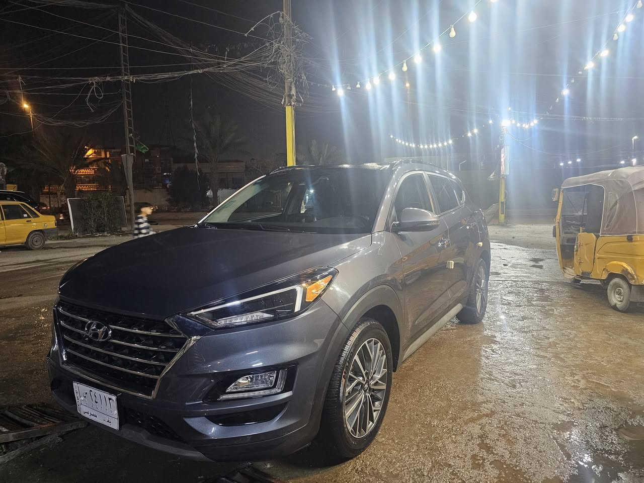 سلام عليكم سياره توسان 2021سيار لمتد فول الفول وارد امريكي حادث السياره دعاميه الخلفيه فقط ماشيه 45[***********]
