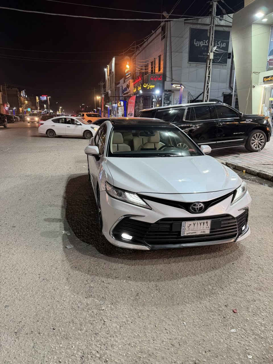 تيوتا كامري 2022 خليجي لمتدد فووول وكالة عبد الطيف 6 سلندر v6 🚀✈️
بنراما 
تحديد مسار 
قيادة ذاتية
رادار امامي تفاعلي 
برده خلفيه 
كشنات جلد 
داخل بيج 
كشنين كهرباء
هاندبريك بصمه 
اوتو هولد 
3 انظمه قيادة 
تبريد مناخين 
لدات امامي وخلفي 
حساس امامي وخلفي 
شاشه ابل كار بلي 
اعلى مواصفات بالكامري
السعر 225 
للاستفسار ***********
