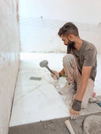 تطبيگ ارضيات وجدران • مرمر كاشي • كربلاء