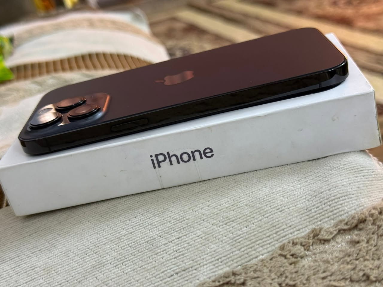 ايفون 14 برو ماكس ذاكره 256 بطاريه 86
مستبدل فقط شاشه نوعيه  نظافه 100/100
فيس ايدي شغال مع كارتونه بس مو مطابقه
كله شغال  جهاز اي مشكله مابي لون اسود
السعر675 بي مجال مكاني بغداد""""
رقم ‭***********‬
