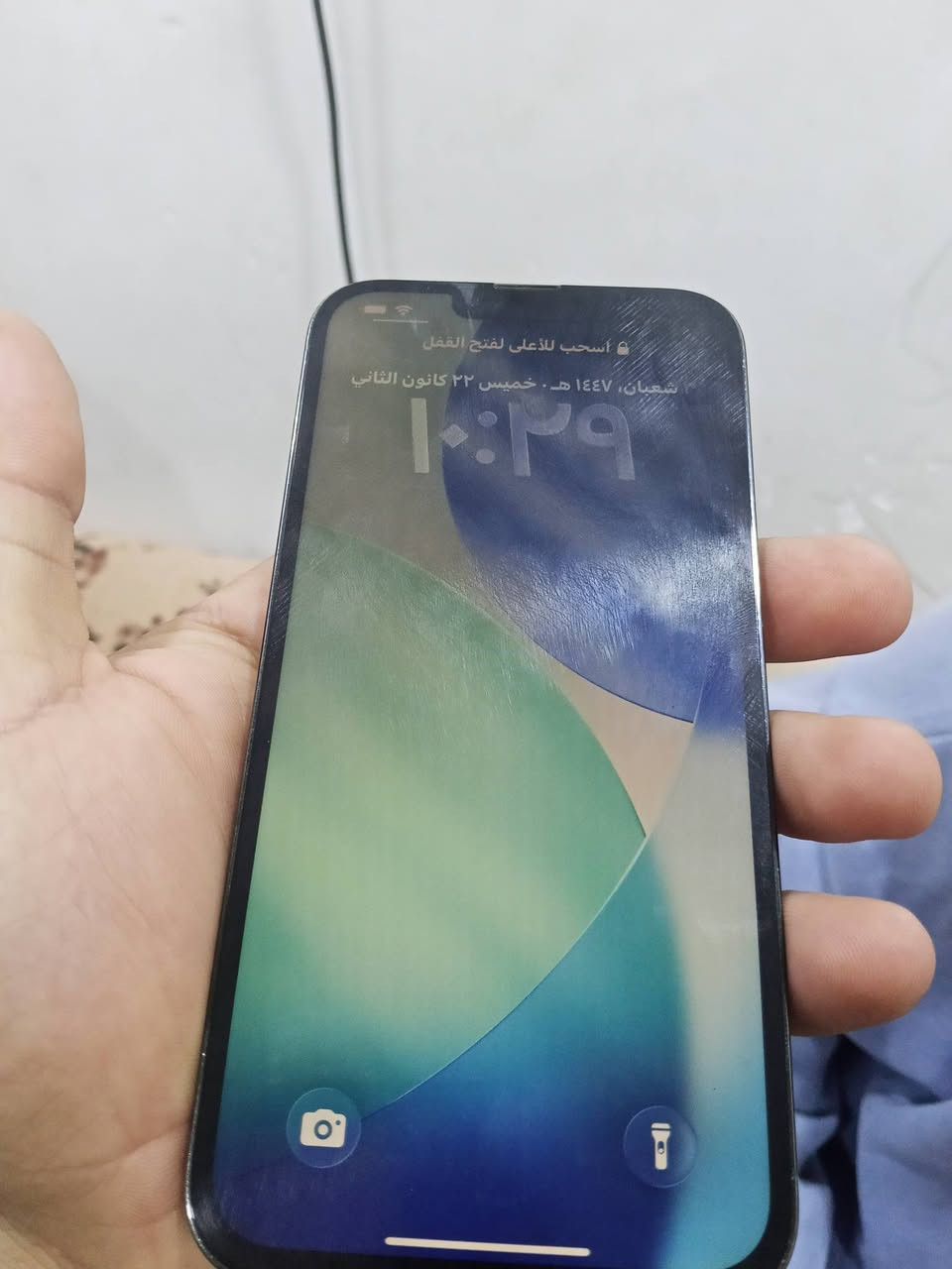 السلام عليكم ايفون 13 برو ماكس مبدل شاشة GXاصلية وبطارية 100 اصيلة  امانت اللة ورسولة ذاكرة 128 قفل 400الف ***********
