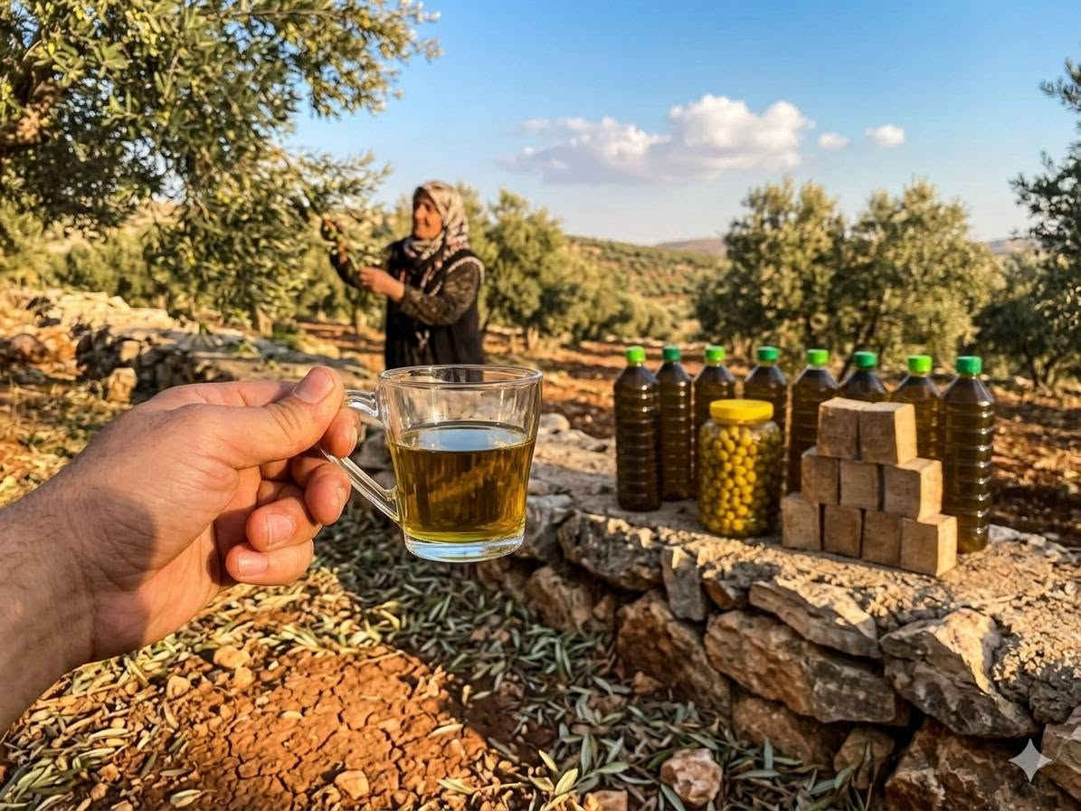 من مزارع الزيتون في عفرين 🌳🫒
نوصل لكم زيت الزيتون العفريني الأصلي
طبيعي 100٪ عصرة أولى على البارد. ***********
