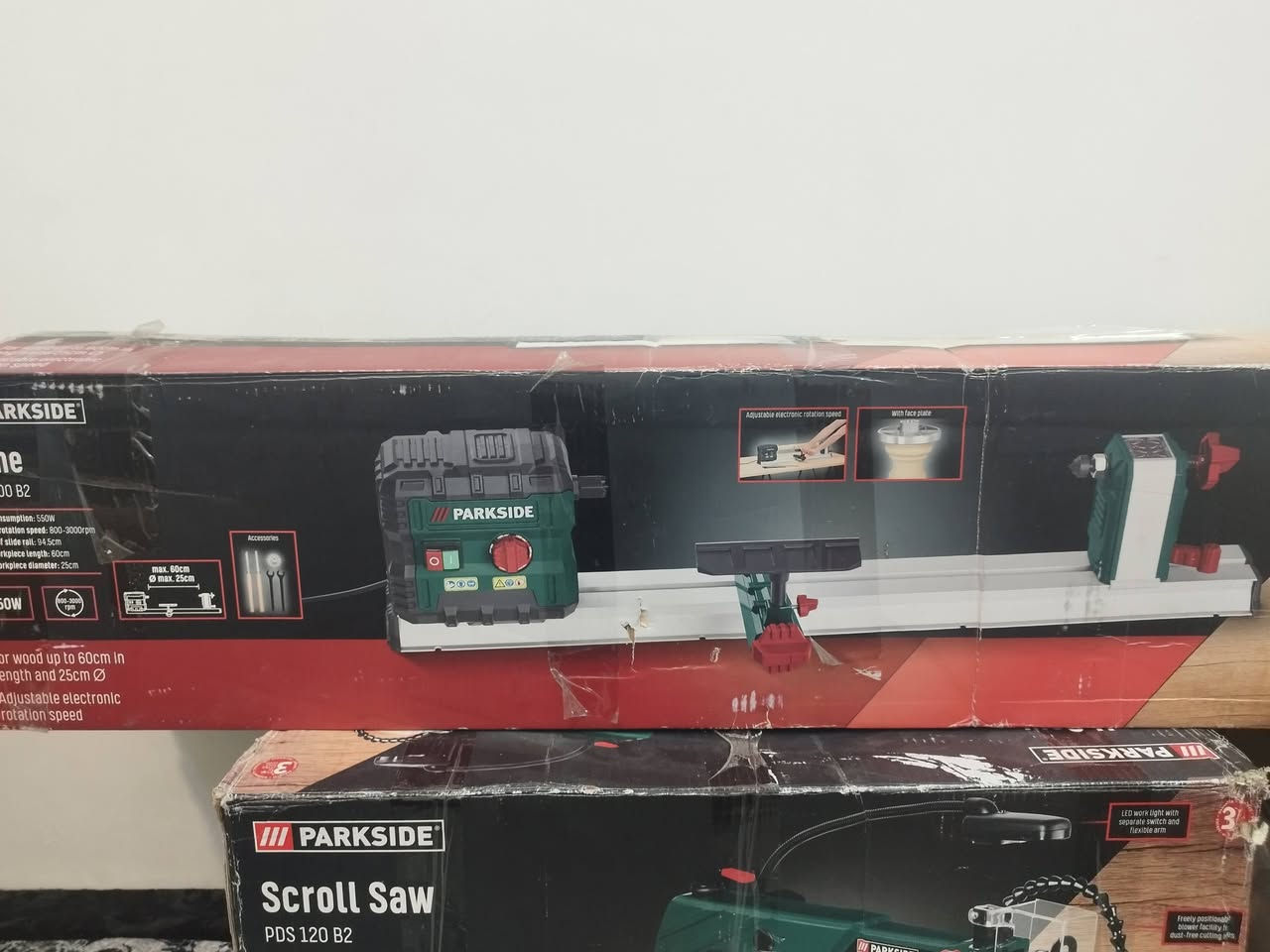 سلام عليكم متوفر منشار تخريم و تورنه كهربائي من ماركت باركسايد جديد السعر مناسب جدآ التواصل على رقم الهاتف ***********
