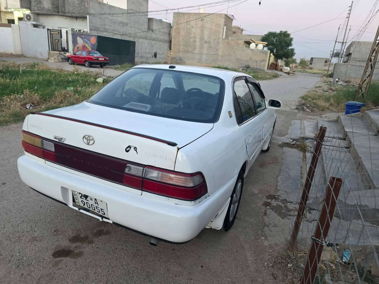 كورلا مديل 95
رقم اربيل شرط  تحويل 
   كير ومكينه مكفولات صدر جديد
 تخم تاير كهربيات كلها شغاله 
سياره عل بلاد فقط جامرلغ لخلفي بارد اربع صابع سياره لا صبغ ولا ضربه خير من الله مال جناي 
سعر 54 ورقه وبيها مجال 

مكان سياره ديالى شهربان المقداديه 

رقم الهاتف ***********
