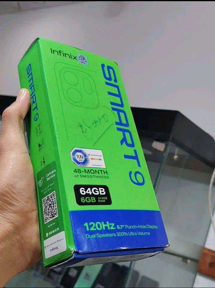 Infinix Smart 9..... سلام عليكم 
للبيع الجهاز جديد استخدام قليل كلش لا مفتوح ولا مصلح ابد بطارية 5000AM يعني تطول يوم كامل تقريبا حسب الاستخدام ذاكرة 64//4 الجهاز كلش حلو   السعر 85 الف ماكو هيج سعر بس متوازي على فلوس المكان النجف مكتب الرشيد واتساب ***********
