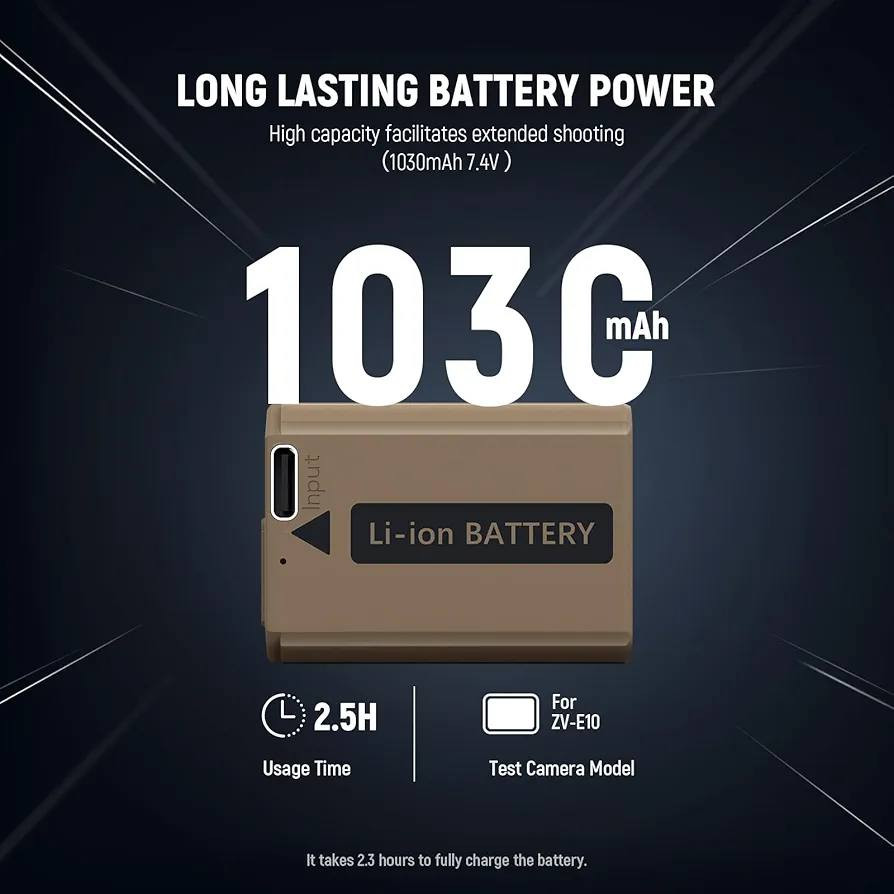 بطاريه كاميرا سوني عدد 2  من NEEWER 🫡🔥

موديل FW50 ✅

متوافق مع كاميرات سوني  

Sony ZV-E10 A7 II A6000 A6400 A3000 A5000 A5100 A6100 A6300 A6500 A7 A7R A7R II A7S A7S II NEX-3 NEX-3N NEX-5 NEX-5N NEX-5R NEX-5T NEX-6 NEX-7 NEX-C3 NEX-F3

الجهد الكهربائي 7.4V / السعه 1030 مللي امبير  ✅

منفذ شحن تايب سي  ✅

ليد مؤش للشحن الكامل  ✅

السعر 25 الف فقط   🫡🔥

توصيل جميع محافظات العراق 5 الاف فقط   

للأستفسار اكثر التواصل واتساب  

***********

عنوان المركز : بغداد الحريه الثانيه شارع الحريه الثانيه قرب مكتبه الكراون مقابل صيدليه العنفوان  مركز شمس للموبايل
