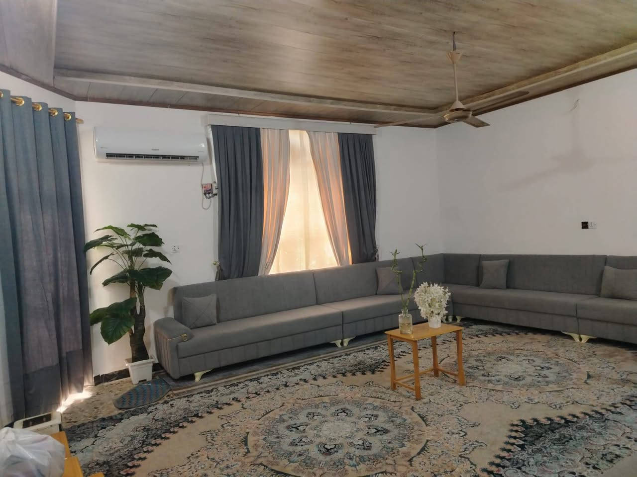 سلام عليكم
بيت 200 متر طابو زراعي سند 25
البناء طابوق اساس+سقف صب

يحتوي على غرفتين و صالة و استقبال و مطبخ حار و بارد و حمام داخلي و خارجي وحديقة  و مكشوفات 2 

موقعة شارع المطار القديم قرب جامع ام البنين القبة الذهبية 

للاستفسار ***********
