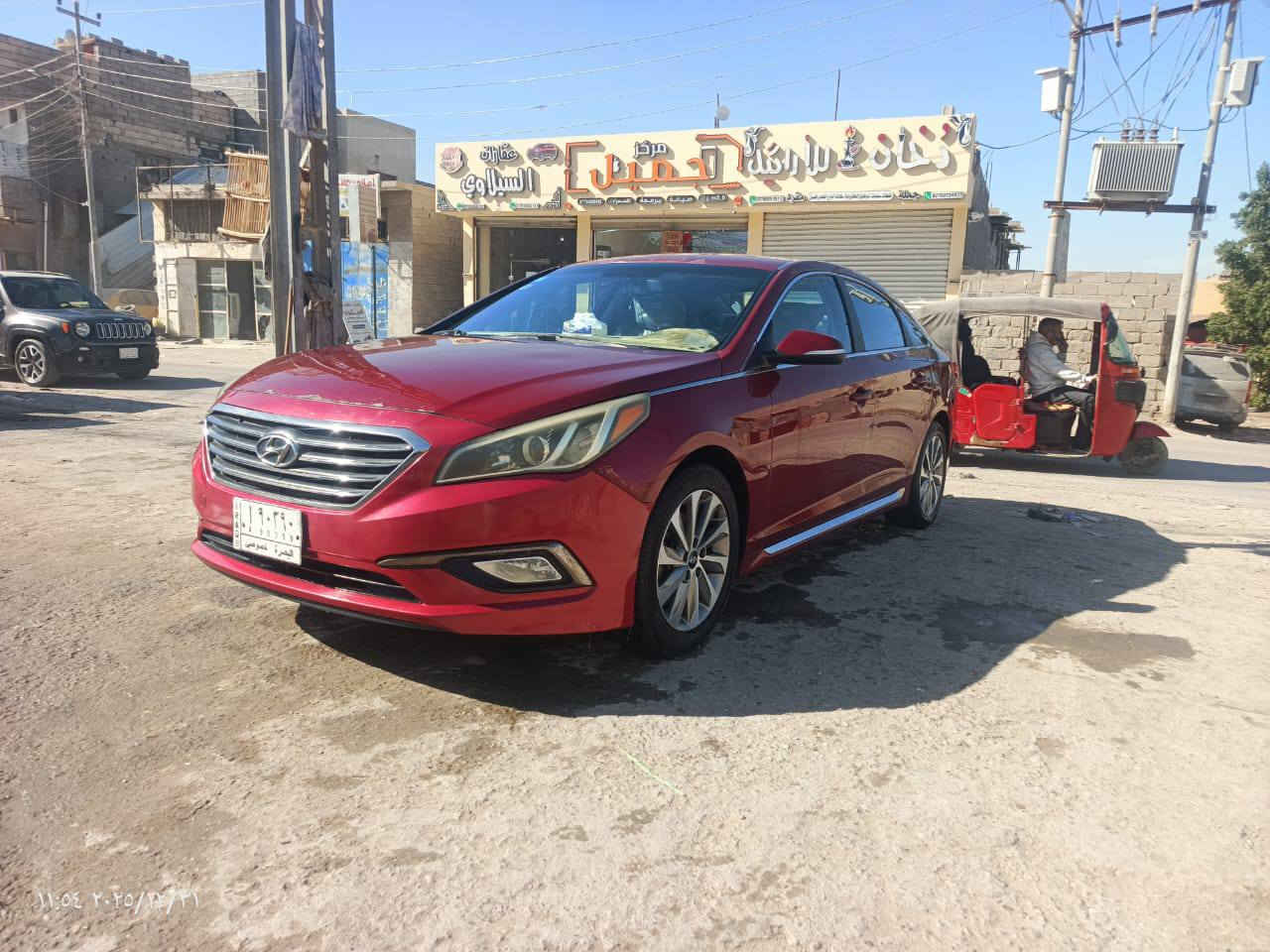 سلام عليكم سوناته للبيع موديل موديل2016 رقم بصره وارد امريكي حادثها دعاميه خلفيه ولباقي كفاله مكينه جيتي اي مكفوله اوجاهزه للشراي السعر 107 مكان السياره البصره رقم الهاتف ***********
