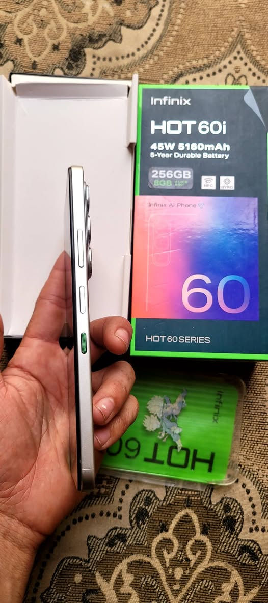 جهاز انفينكس هوت 60i
Infinix HOT60i
كامل ملحقات
نظافة 100%
الذاكرة/256
الرام/8
يدعم الشحن السريع 45 واط


**إذا كنت صاحب هذا الإعلان وتريد حذفه لأي سبب، رجاءا أرسل رسالة إلى الدعم الفني**