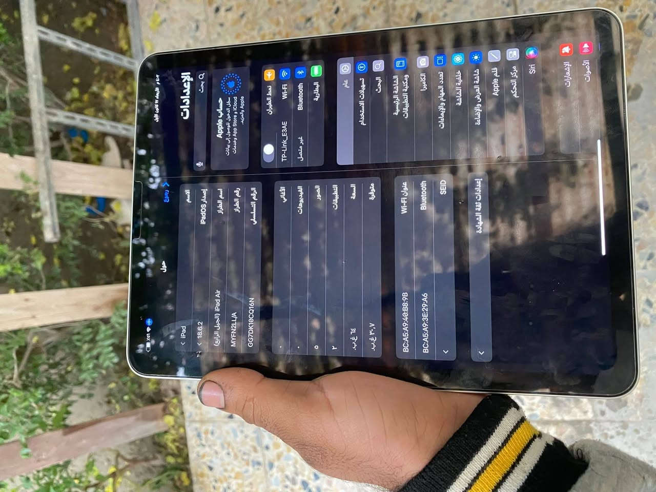 سلام عليكم ايباد اير 4 للبيع
ذكره ٦٤
جهاز مكفول ما مفتوح بطاريه نسه صرف
بعده جديد بوبجي كلش قوي تنسه  لاك 
بيع فقط مكاني تاجي سبع البور السعر ٣٠٠ وبي مجال
رقمي ***********
