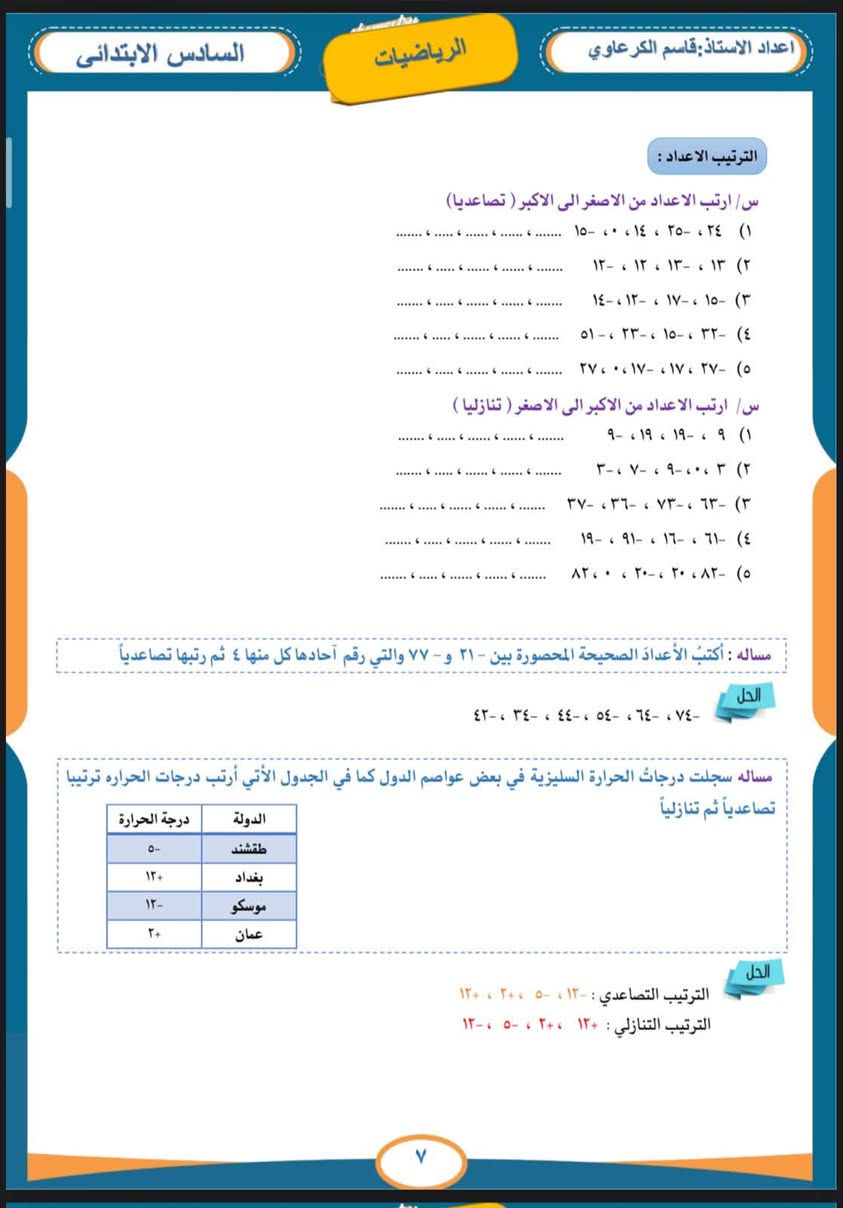 ملزمة الرياضيات للصف السادس الابتدائي
لطلب الملزمة تواصل معنا

***********

