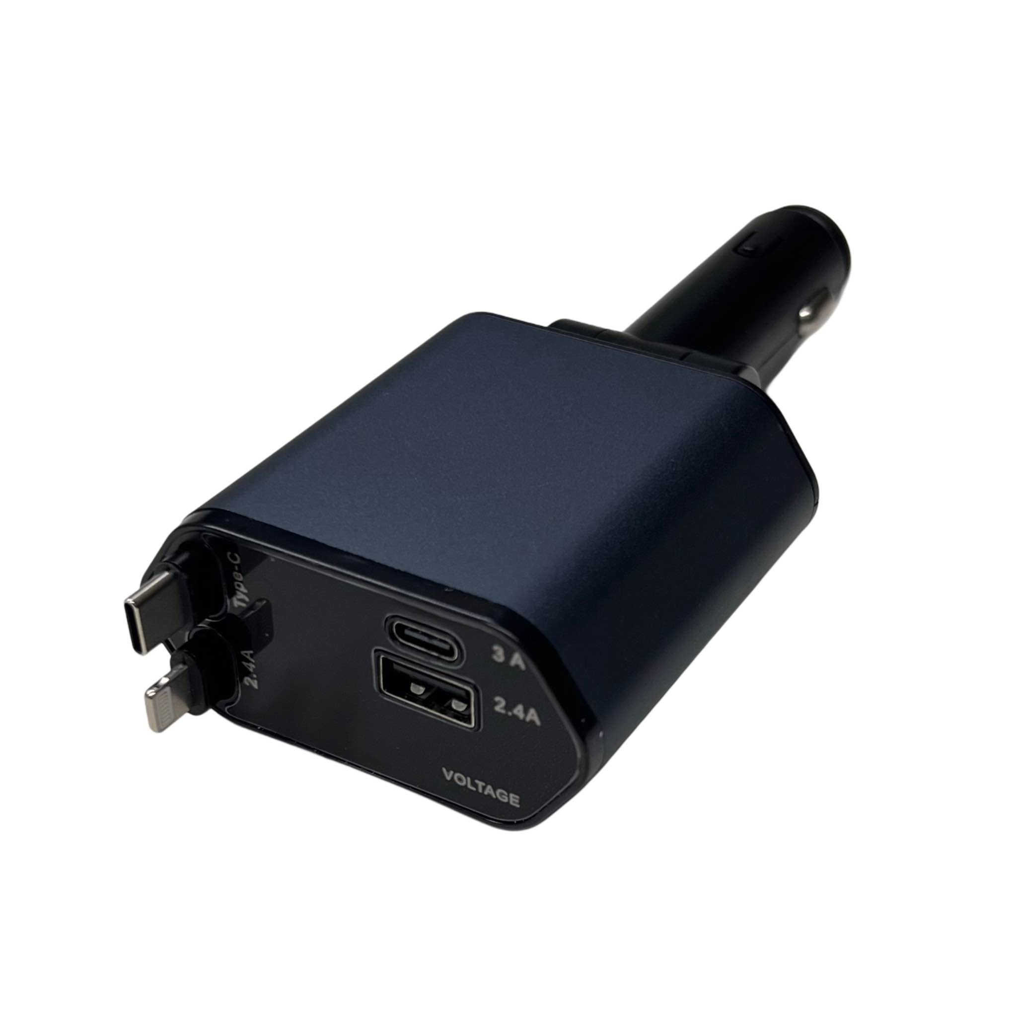 شاحن سيارة سريع 4 في 1 بكيبلات قابلة للسحب – قدرة حتى 120W

• شاحن سيارة عملي بتصميم ذكي 4 في 1 مزوّد بكيبلات قابلة للسحب، يتيح شحن عدة أجهزة بسهولة داخل السيارة مع تنظيم أفضل للأسلاك.

• 4 منافذ شحن في جهاز واحد
يدعم شحن عدة أجهزة بفضل وجود منافذ USB و Type-C بالإضافة إلى الكيبلات المدمجة.

• كيبلات شحن تلسكوبية قابلة للسحب
تصميم Retractable يساعد على تقليل الفوضى داخل السيارة مع إمكانية سحب وإرجاع الكيبل بسهولة.

• إمكانية شحن حتى 4 هواتف في نفس الوقت
مناسب للاستخدام العائلي أو أثناء السفر بفضل تعدد المنافذ والكيبلات.

• زاوية دوران حتى 180°
رأس الشاحن قابل للتعديل بحرية حتى 180 درجة لسهولة الاستخدام داخل منفذ السيارة.

• حماية مدمجة أثناء الشحن
مزود بحماية من التيار الزائد و الدوائر

 • النوع: شاحن سيارة 4 في 1
 • القدرة القصوى: 120W
 • طول الكيبل القابل للسحب: 800 مم
 • خرج iPhone: 5V / 2.4A
 • خرج USB: 5V / 2.4A
 • خرج Type-C: حتى 100W (Super Fast Charging)
 • خرج كيبل USB-C: 5V / 3A
 • الجهد المدخل: 12V – 24V
 • الأبعاد: 139 × 65 × 34.5 مم
 • المادة: ABS + PC
 • القدرة الاسمية: Max 120W بغداد, العراق


**إذا كنت صاحب هذا الإعلان وتريد حذفه لأي سبب، رجاءا أرسل رسالة إلى الدعم الفني**