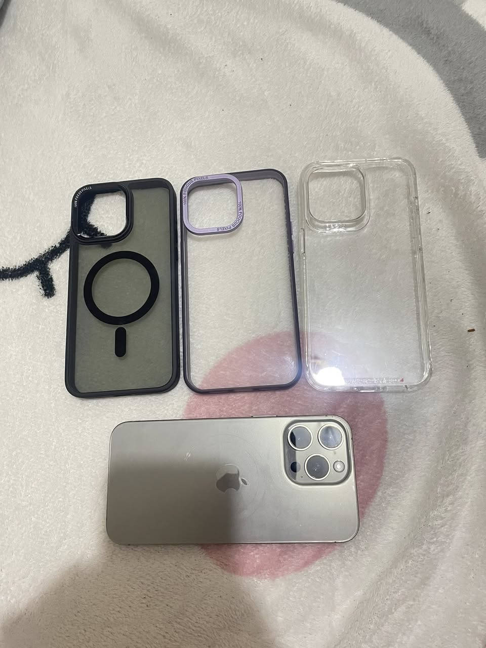 ايفون ١٥ برو ماكس 
بطاريه ٩٤ 
مساحه ١٠٠٠ جيجا 
عليه الضريبه القديمه ١٧ الف 
الجهاز استخدام بسيط بحاله الزيرو 
فاضي ومتاح كتابه مبايعه
متاح كشف في اي مكان


**إذا كنت صاحب هذا الإعلان وتريد حذفه لأي سبب، رجاءا أرسل رسالة إلى الدعم الفني**