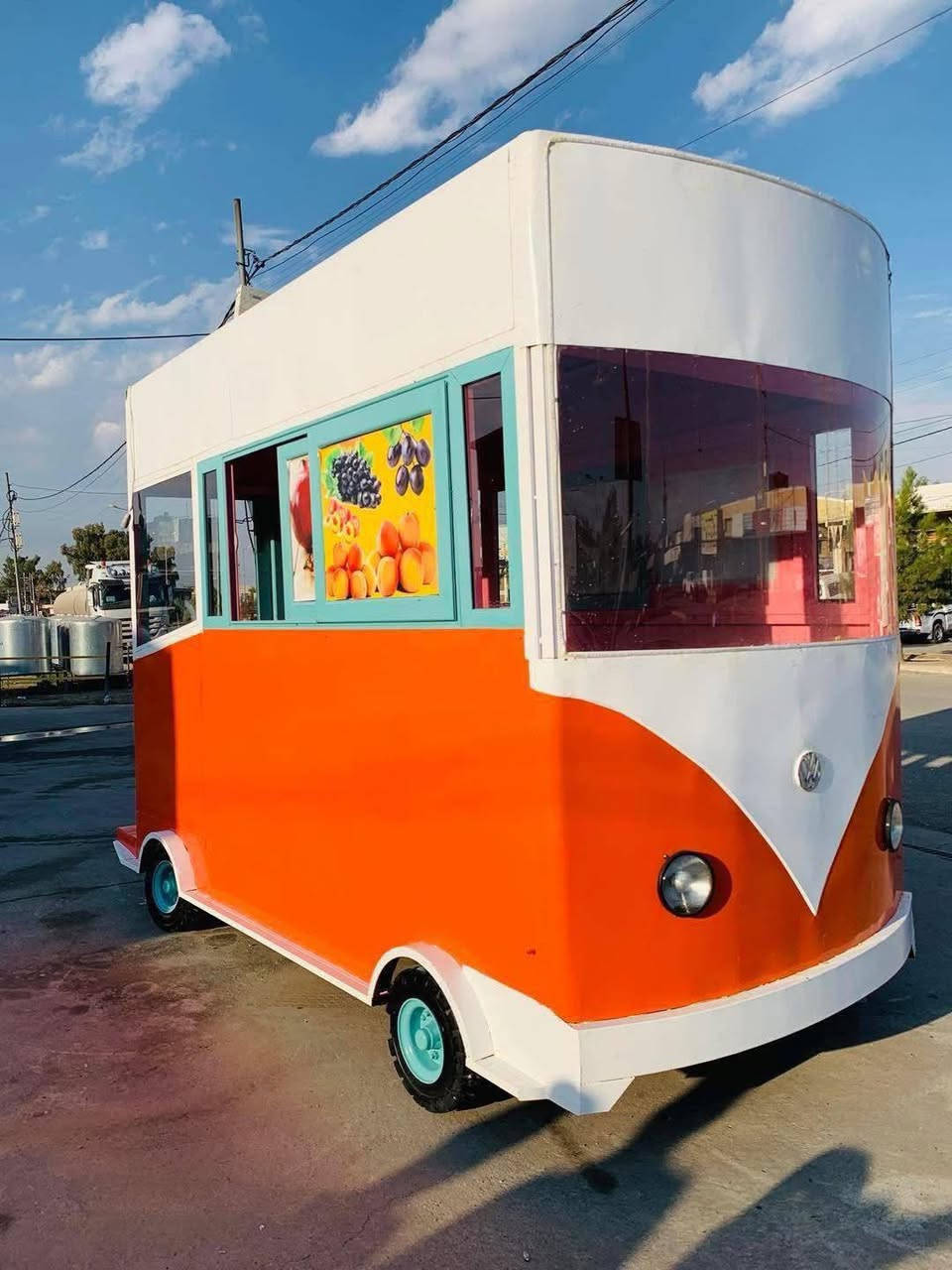 کەرەڤانەی موتحەرک : بۆ فرۆشتن
بۆ مطعم و ساردەمەنى و چاخانە و
 فرۆشتنی پاقله و شێلميش دەبيت
به دەست دێت و دەچێت به ئاسانى 
3.5 سێ مەتر و نيو درێژه  
2 دوو مەتر پانه 

سـعـر : لە کۆمێنت داوابکە ڕاستەوخۆ بۆت دێت📩

چوار تايەی پتەوی  رافيعەى لەژێره
 هيچ كات پەنچەر نابێت لايتەكانى كار دەكات 
و کارەبای مەزبوتە

ژمارەی خاوەنەکەی 
***********
