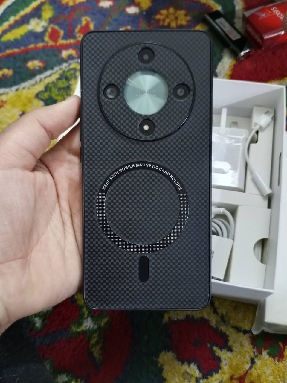 السلام عليكم
جهاز هونر اكس 9 بي لون زيتوني اخو الجديد مستعمل قليل ذاكرة 256 داخلية 12 غراضة ما مستعملة للبيع او مراوس السعر 220 الف مكان فلوجه المختار ***********
