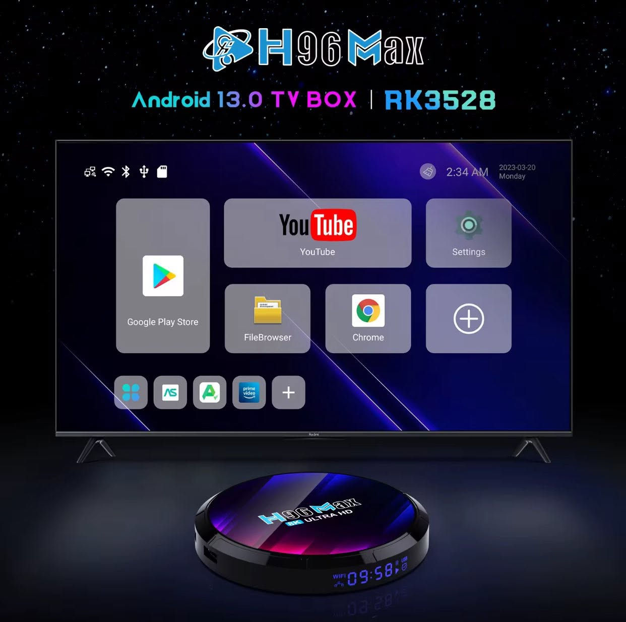 تيفي بوكس H96Max
ذاكرة ٦٤
رام٤
آندرويد ١٣
وايفاي 
معالج قوي
وتكدر تنزل عليي برامج رياضة وافلام بدون مشاكل وتقطيع
للاستفسار يرجى مراسلتنا


**إذا كنت صاحب هذا الإعلان وتريد حذفه لأي سبب، رجاءا أرسل رسالة إلى الدعم الفني**