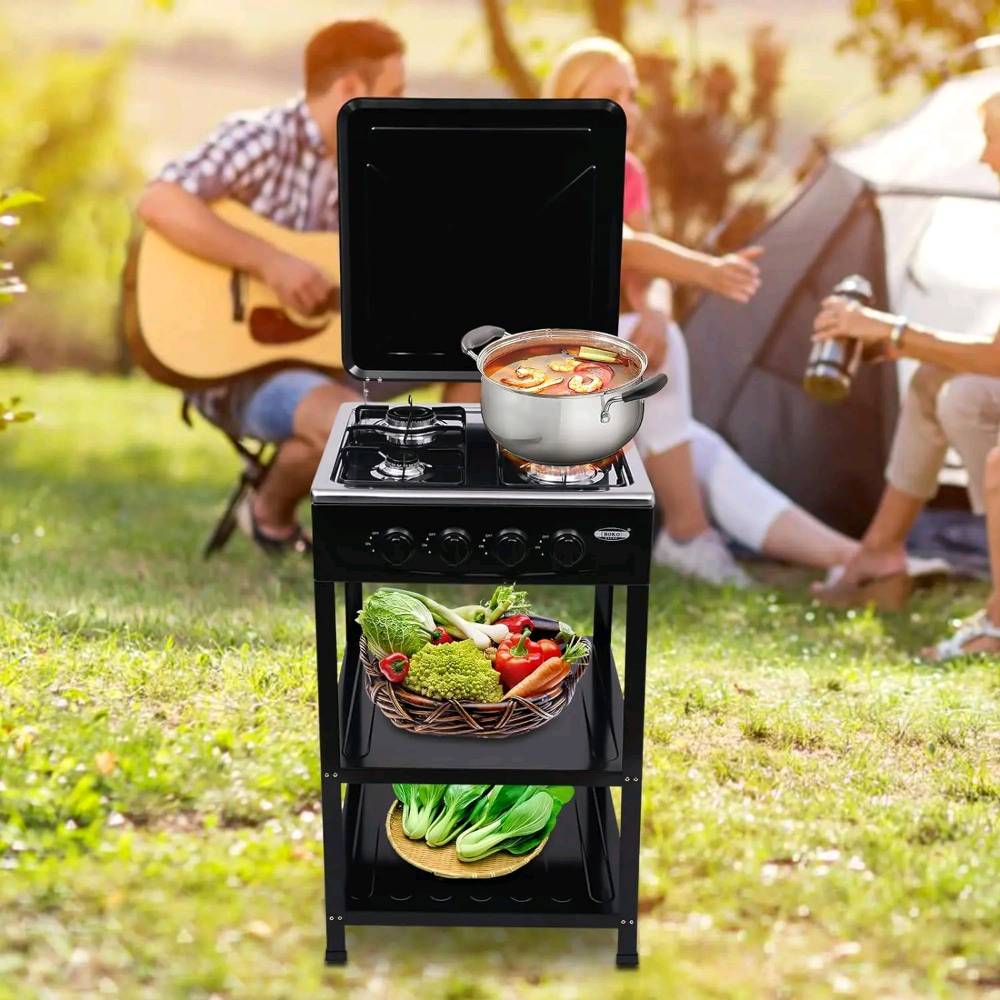 طبّاخ غازي  Cook Maker– ستاند حر (Free Standing)
اختيار عملي للمطبخ والرحلات والاستخدام اليومي 👌
🔹 4 عيون غاز قوية توزيع حرارة متوازن للطبخ السريع
🔹 إشعال يدوي بسيط وعملي
🔹 سطح حديد متين مطلي بطلاء مقاوم لدرجات الحرارة العالية
🔹 غطاء علوي حديد يحمي العيون ويحافظ على النظافة
🔹 ستاند ثابت مع رفّين سفليين لترتيب القناني والأواني
🔹 مفاتيح تحكم أمامية سهلة الاستخدام
🔹 تصميم عملي موفّر للمساحة مناسب للمطابخ الصغيرة والكبيرة
🔹 جودة عالية جدا واعتمادية بالاستخدام الطويل
✅ مناسب للبيت، السطوح، الرحلات، والمطابخ الخارجية
🔥 أداء قوي وشكل أنيق وسعر اقتصادي