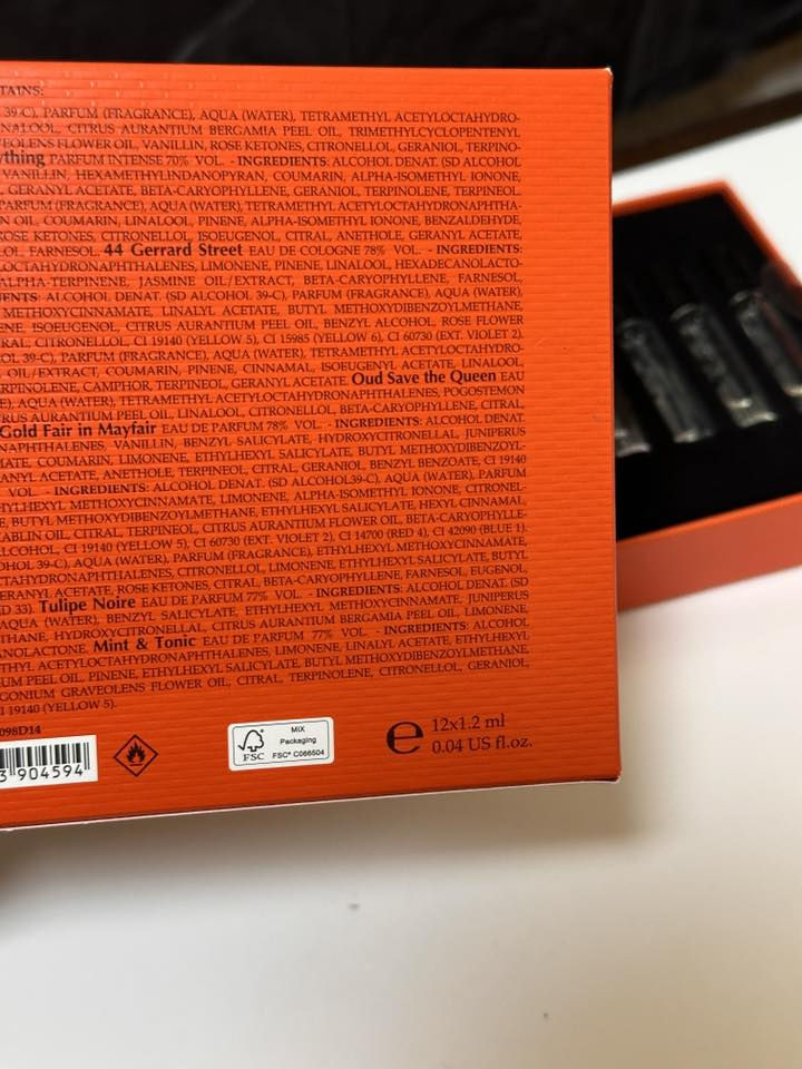 اجمل سیت من دار الفخم الملکي ATKINSONS
یحتوي ١٢ سامبل 
کل سامبل ١.٢مل 

العطور موجودة بیها :
-Born for eternity 
-Shine dispite everything 
-Platinum Blend
-44 Gerard Street
-24 Old Bond street 
-Oud Save the queen
-Oud Save the King
-Gold fair in mayfair
-The naptial bouquet
-Rose in wonderland 
-Tulipe Noire 
-Mint and Tonic

السعر
٣٠ الف فقط 🔥🔥

کمیة موجود✅

توصیل لکل محافظات العراق 📦🚚


**إذا كنت صاحب هذا الإعلان وتريد حذفه لأي سبب، رجاءا أرسل رسالة إلى الدعم الفني**