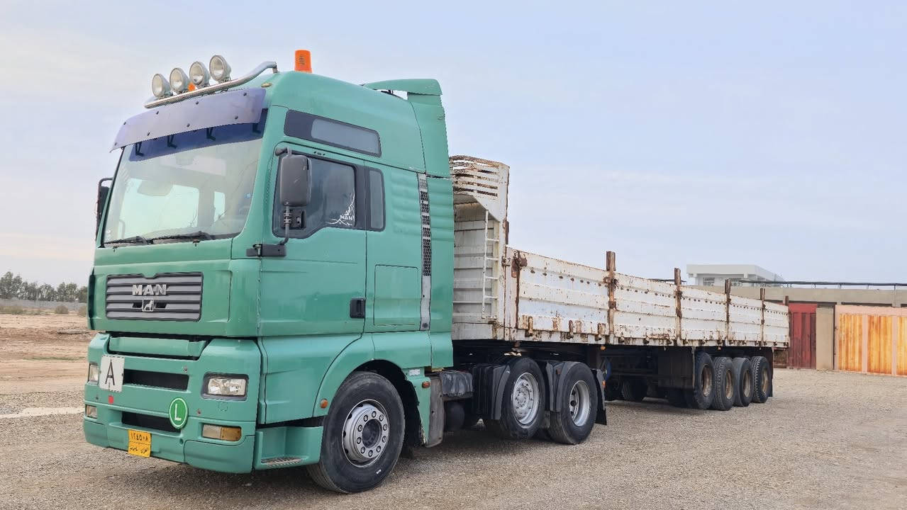 للبيع تريله مان موديل2005/السعر153$
محرك460بم ونوزل/كيراوتماتيك/سنكل امامي/رقم سليمانيه شرط التحويل/مكينه كير اكسل كفاله/قماره مكفوله من الصبغ 
عربانه حداديه 4محاور جوانب متحركه..مرسمه علسياره بسنويه
تخم تاير.راس وعرباه/سياره جاهزه علشغل.ماتصرف عليهه الف..
تبريد+ثلاجه/شاصي مكفول راس وعربانه/***********د
***********ديالى كنعان معرض الزهيري.
