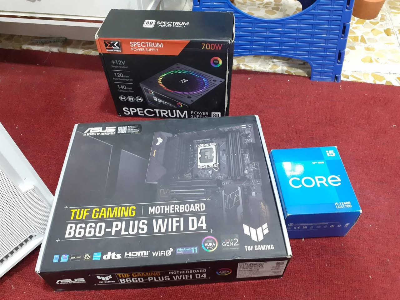 سلام عليكم
pc للبيع(بدون كرت شاشه) 

I5 12400(بدون حرف يعني بيه كرت شاشه داخلي) 
Ram ddr4 3200 32gb  rgb
B660 plus wifi d4
Ssd 128
Power 700w spectrim 

الجهاز داخل صيانه بسبب انعواج بلبن مال مذر بورد
بس متصلح وراجع ولفحص موجود ضمن الصور

السعر 500 وبيه مجال

مكاني موصل وعندي توصيل


**إذا كنت صاحب هذا الإعلان وتريد حذفه لأي سبب، رجاءا أرسل رسالة إلى الدعم الفني**