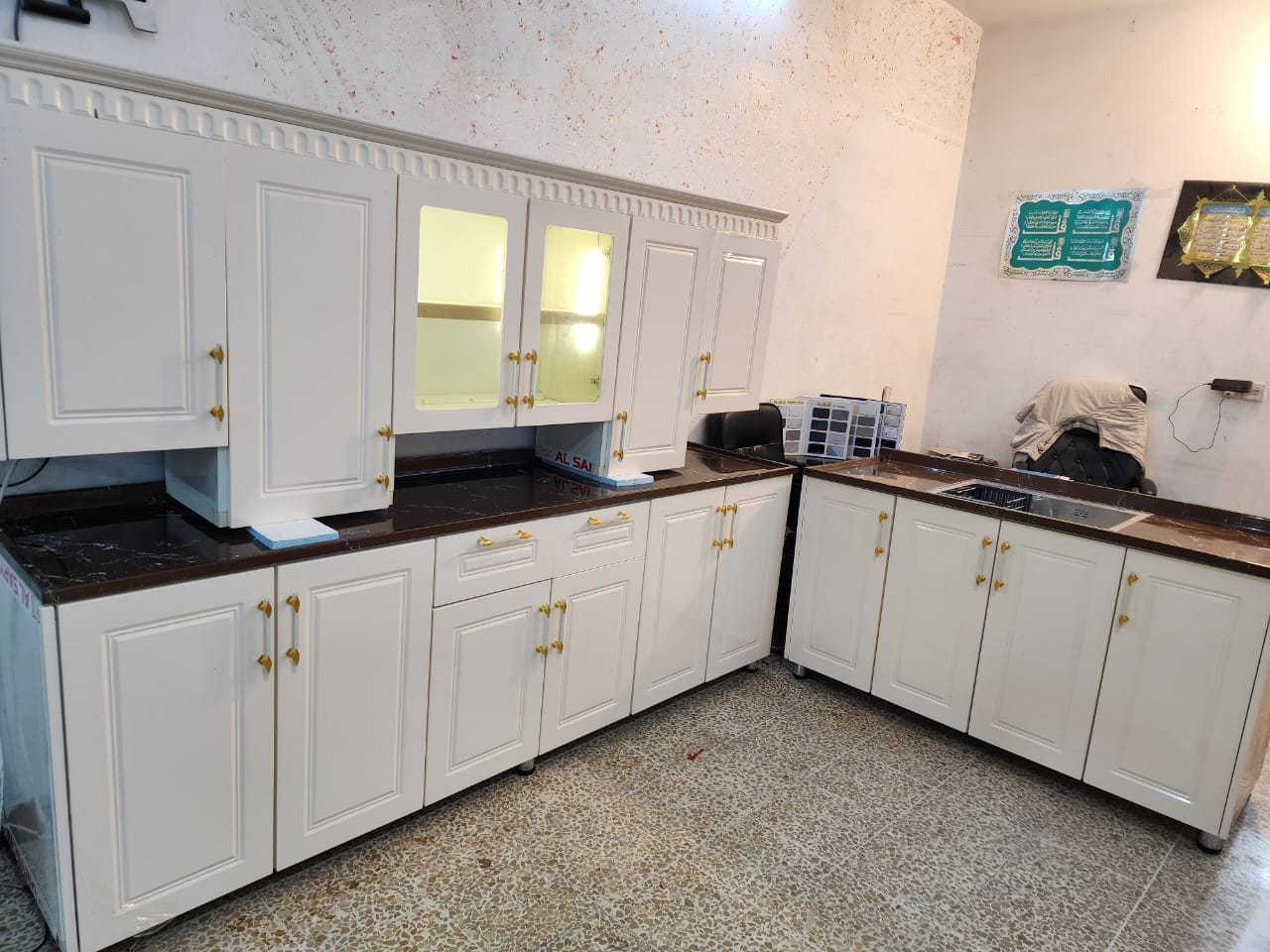 مطابخ الامير 💥جديد،💥 تفصال تزكام  
قياس مترين ونص ارضي وملحق
وسنك متر ونص. كامل مرمر
للستفسار ع خاص او تساب ***********
