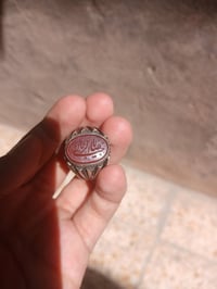 محبس فضة • عقيق يماني • عيار 925