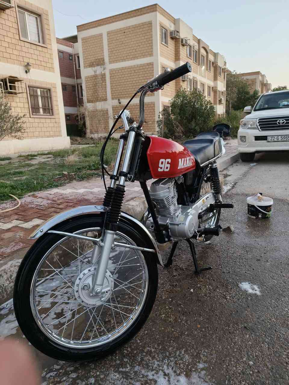 سلام عليكم دراجه البيع شاصي نامه ٢٢وراق اصوالي تعمير ٢٥ ومحرك اصلي رابيدو ***********
