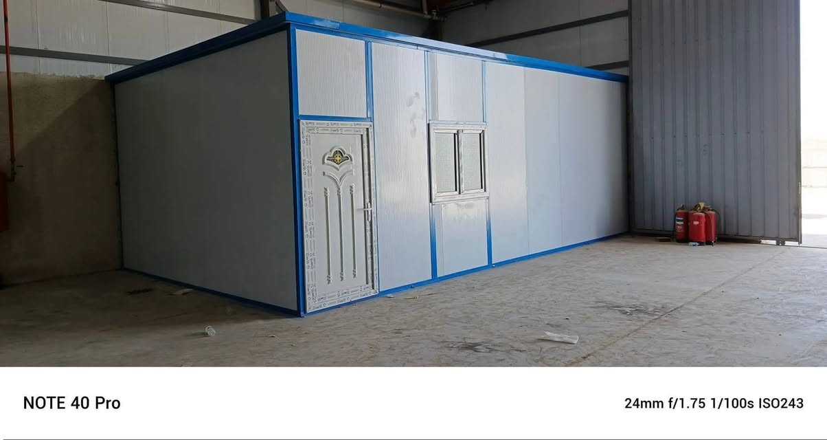 سعر المتر 25 الف نعم25 الف 🔷️شركة ايليا
🔹️لعمل كافة انواع  الكرفانات والبيوت الجاهزه من السندويج 
     بنل..
🔹️بمواصفات عاليه الجوده وعمل كافه  انواع الغرف والقاعات 
     والمشتملات..
🔹️ سعر المتر (25الف) كرسته وعمل..  
                   
🔹️يشمل الابواب والشبابيك (Pvc)   

🔹️   صبغ رادليت ضد الزنجار 

🔹️ سواقي مطرية 

🔹️عمل لسقوف الثانويه و تغليف الجدارن سعر المتر (12 الف)

🔹️ يوجد سندويج مقاوم للحريق 

🔹️ عمل المضلات الحديثة 

🔹️للاستفسار الاتصال او وتساب
 ‪***********
