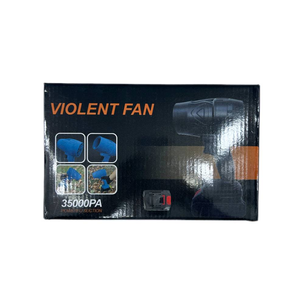 - منفاخ هواء VIOLENT FAN اللاسلكي أداة قوية ومتعددة الاستخدامات مصممة لمختلف مهام التنظيف والتجفيف.

. قوة شفط ونفخ فائقة: يتميز بقوة شفط تصل إلى 35000 باسكال (PA)، مما يجعله فعالاً للغاية في إزالة الأتربة والحطام من مختلف الأسطح.

. تصميم لاسلكي ومحمول: يعمل ببطارية ليثيوم أيون قابلة لإعادة الشحن (48 فولت)، مما يوفر حرية الحركة الكاملة ويسهل حمله واستخدامه في أي مكان داخلي أو خارجي دون قيود الأسلاك.

. متعدد الاستخدامات: مثالي لتنظيف السيارات (المقاعد، الفتحات الدقيقة)، الأجهزة الإلكترونية (مثل لوحات المفاتيح والكمبيوتر)، الحدائق (نفخ الأوراق)، ومواقع التخييم، وغيرها الكثير.

. محرك قوي: يحتوي على محرك نحاسي نقي عالي السرعة يوفر أداءً قوياً وعمر خدمة طويلاً.

. سهولة الاستخدام: خفيف الوزن ومصمم بمقبض مريح، مما يقلل من التعب عند الاستخدام لفترات طويلة.

. ميزات إضافية: تشتمل على سرعات قابلة للتعديل، وفوهات هواء متعددة الوظائف لتركيز تدفق الهواء.

- الملحقات: بطارية 48 فولت، شاحنة.
التوصيل مجاني لكافة محافظاتنا الحبيبة ،،، إطلب هسه قبل ما تخلص الكمية 