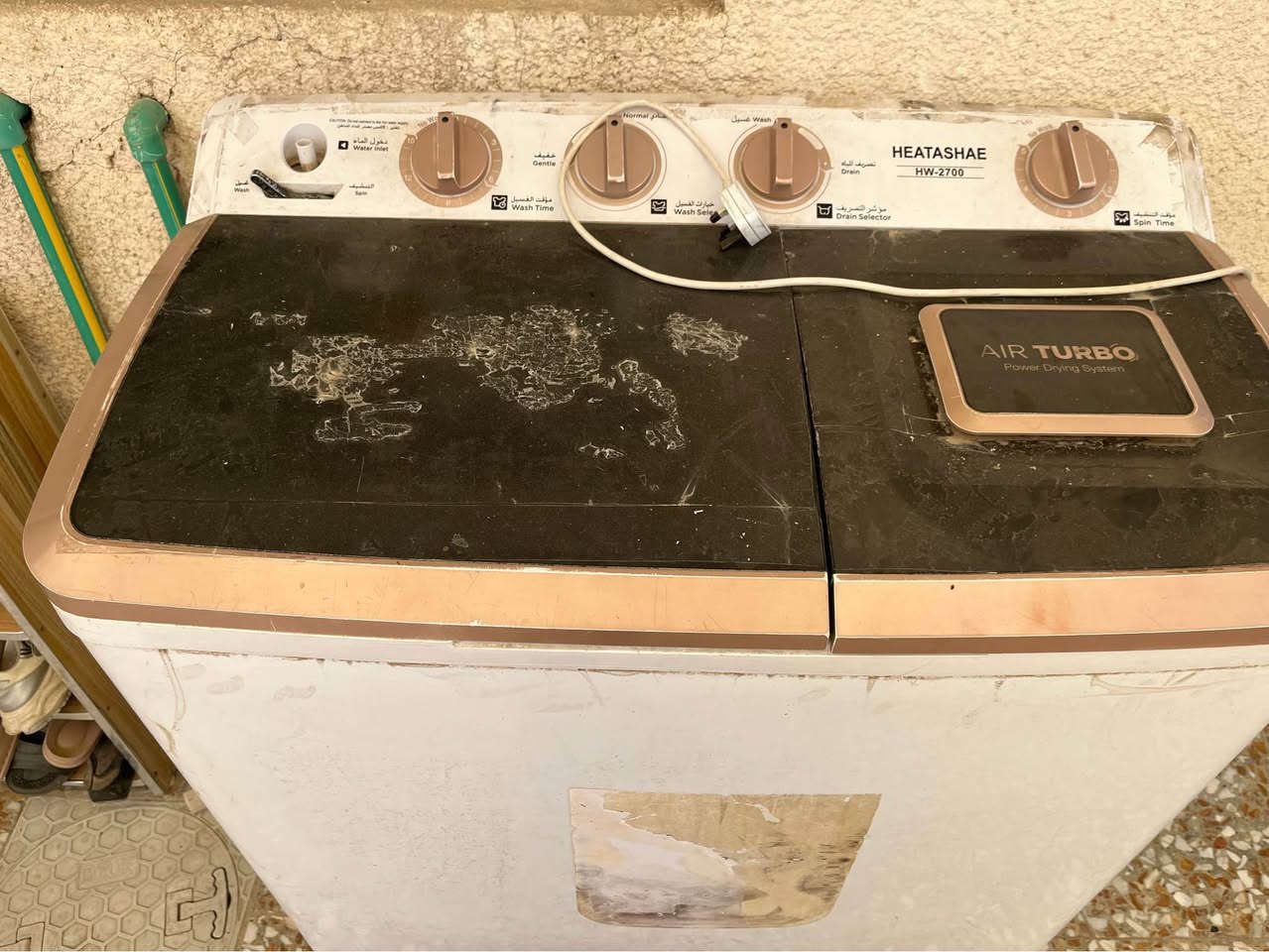غساله هيتاشي ٢٧ كيلو نضيفه شغاله وعلى الفحص سعرها 120 وبيه مجال المكان نهايه الشعله منطقه الدهله *********** بغداد, العراق
