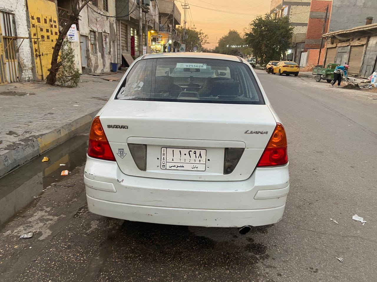 سوزوكي ليانا ٢٠٠٥ بابل
مكان السياره بغداد 
وصاحبه بغداد الكاظميه 
رايده ٤٥ ورقه


**إذا كنت صاحب هذا الإعلان وتريد حذفه لأي سبب، رجاءا أرسل رسالة إلى الدعم الفني**