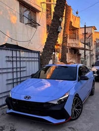 للنترا N للبيع او مراوس  موديل 23 دخول جديد سياره بدون صبغ ضرر خفيف بل...