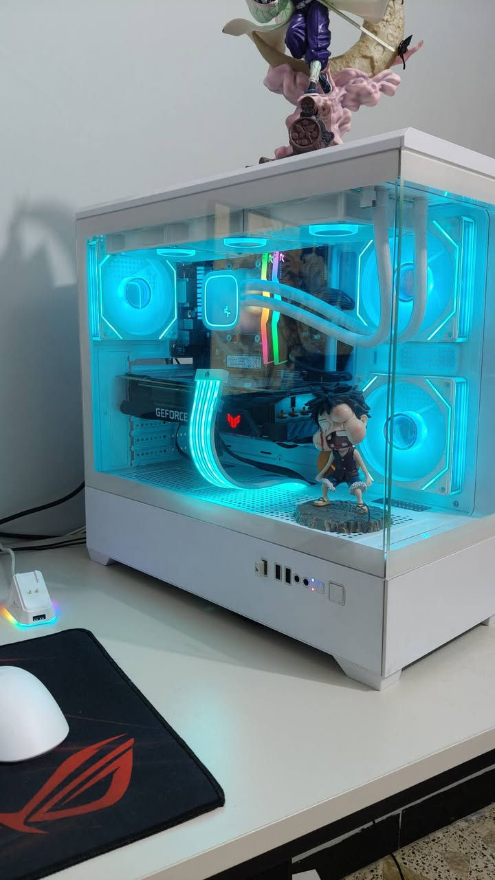 سلام عليكم
r5 5600 

ASRock b450 pro

3070ti asus tuf 3 fan

m.2 nvme Samsung 256gb

ssd 256 gb

ram Tforce 8x2 (16gb) 

cooler deepcool le720 

psu 750w segotep 

case lovingcool 360

كيبورد كيمنك يلو سوتش ميكانيكي 

الماوس اتاك شارك يوصل لهيرتز.  1000 

 شاشة كيمنك 24 انج 180 هيرتز فل اج دي سرعت لستجابة 1.0

ميز تفصال ارتفاع80عرض175نزال65ميز تكمه
يوبي اس 1500 واط شوي لبطارية تعبانة 

لقطع كلهة جديدة ونضيفة

سعر مليون و 500 مع المجال وطي وياهة كرسي مكتبي
مكاني بغداد ***********
