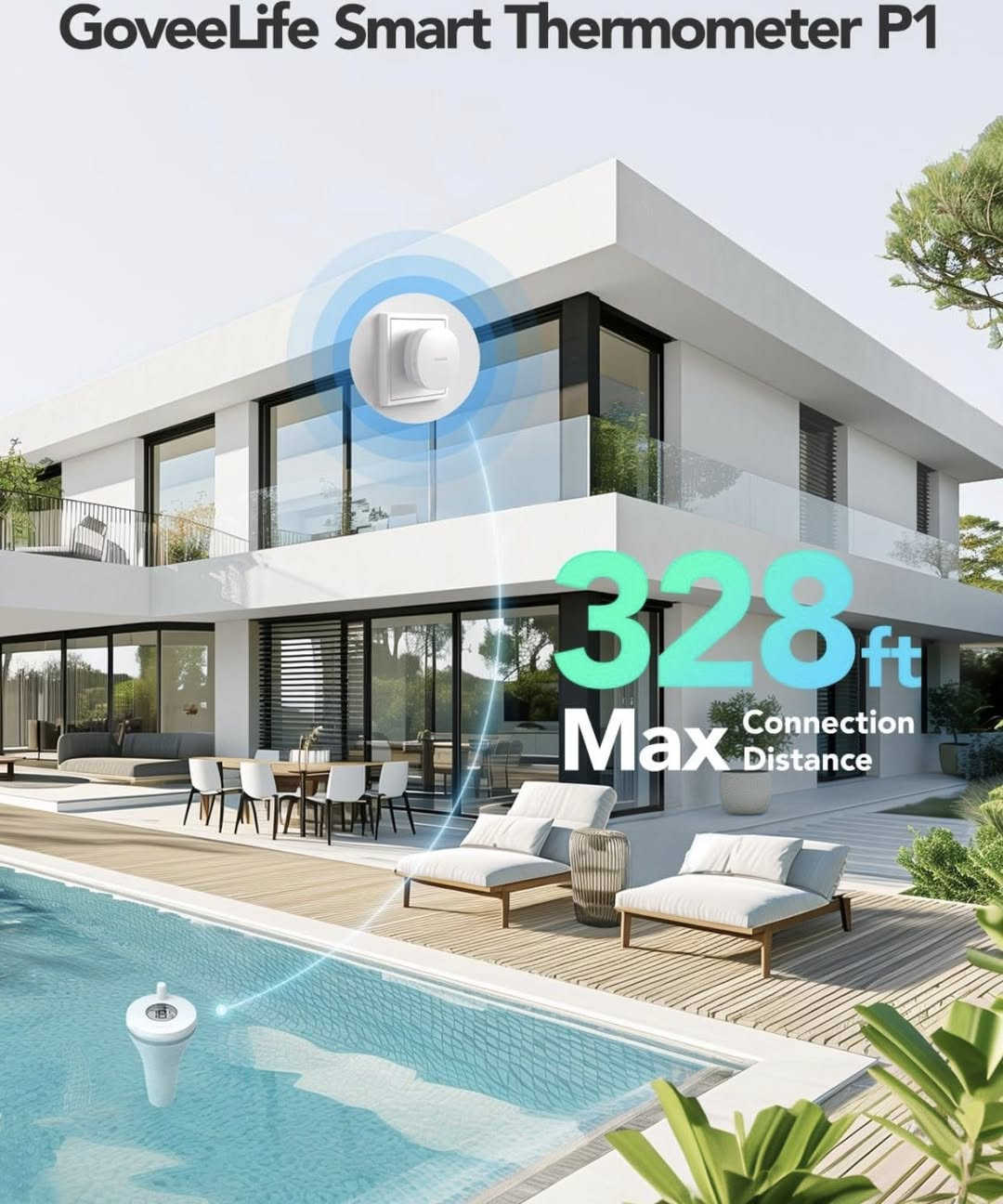 GoveeLife WiFi Pool Thermometer P1 Wireless App Easy Read, Smart Digital Floating Pool Thermometer with IPX7 Waterproof, Notification Alert, Water Temperature Monitor for Swimming, Pond, Bath, SPA


**إذا كنت صاحب هذا الإعلان وتريد حذفه لأي سبب، رجاءا أرسل رسالة إلى الدعم الفني**