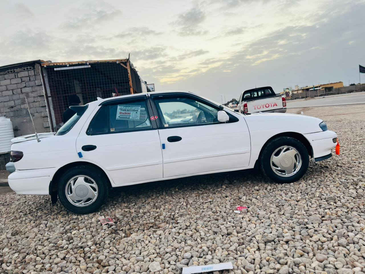 كيا سيفية للبيع
موديل 1996
كير اوتماتيك 
رقم بغداد دولي 
سنوية مشروع وطني 
هزة جديد 
تخم تاير جديد 
كهربائيات كله شغاله 
كفالة عامة من ضربة وكص 
صبغ جمالية فقط 
مكينة مسكر 
صدر أمامي وخلفي جديد 
***********
مكاني بابل شوملي 
السعر 38 بيه مجال بسيط
