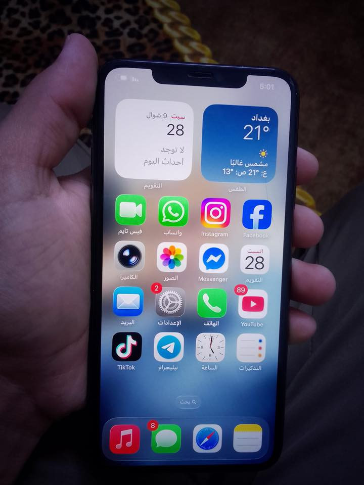 سلام عليكم آيفون 11برو ماكس لبيع
بس بطاريه معلايه 93
استفسار واتساب ***********
