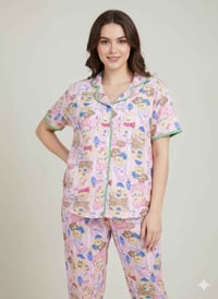 بيجامة فلورال • ثلاث قطع • موصل