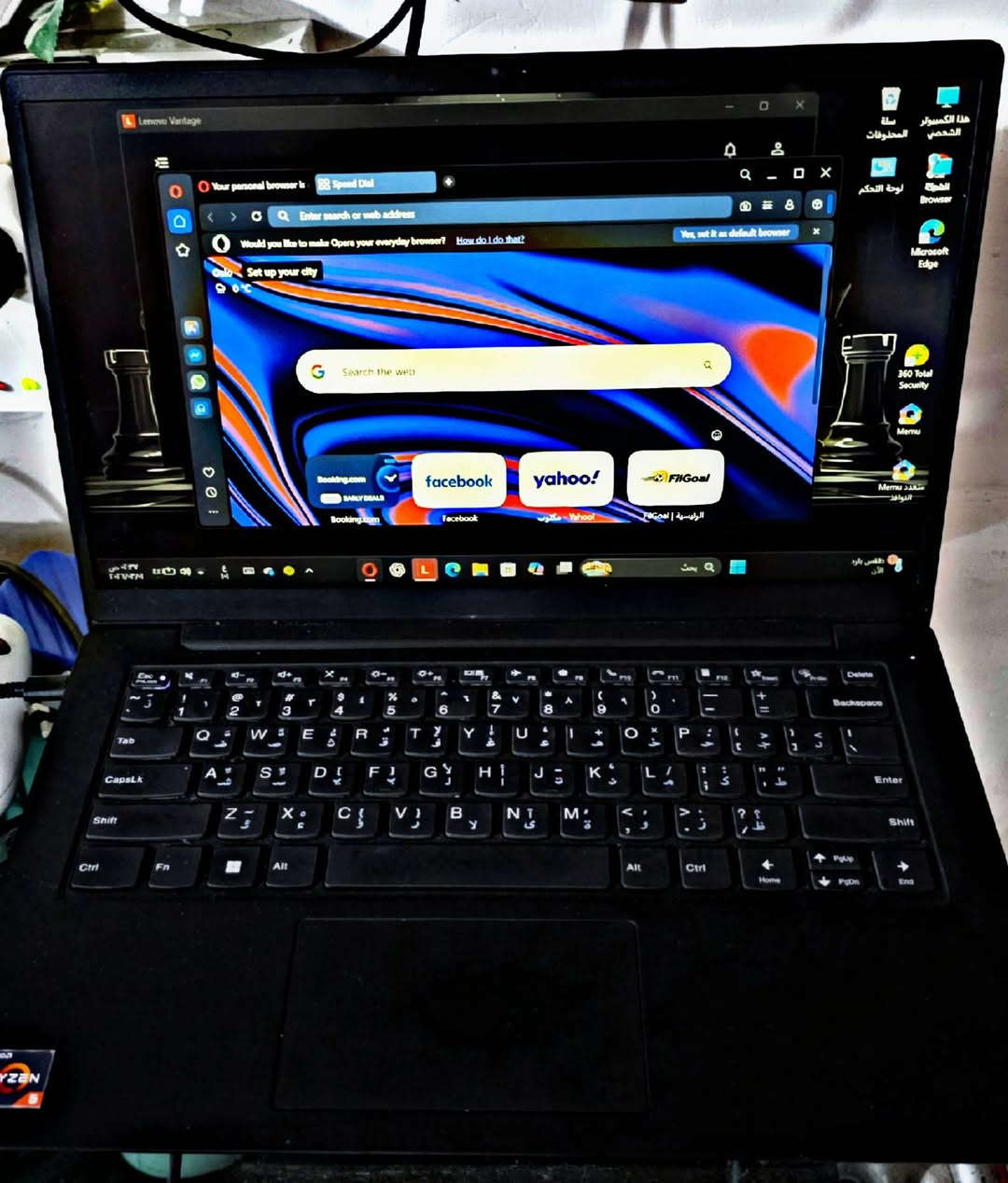 🔥 لابتوب للبيع – Lenovo بحالة ممتازة 🔥
💻 المعالج: AMD Ryzen 5 5600U
6 أنوية – 12 خيط معالجة – أداء قوي جداً للشغل المتعدد والبرامج الثقيلة
🎮 كارت الشاشة: AMD Radeon Graphics
ممتاز للألعاب والتصميم
🧠 الرام: 16GB DDR4
سرعة عالية وتشغيل عدة برامج بنفس الوقت بدون تهنيج
💾 الخزن: 256GB SSD
سرعة إقلاع وتشغيل ممتازة جداً
🖥 الشاشة: Full HD 1080p – صورة واضحة ومريحة للعين
🖥 النظام: Windows 11 Pro 64bit مفعّل رسميًا
✅ مناسب لـ:
الدراسة والجامعة
برامج الأوفيس والمحاسبة
التصميم والمونتاج 
العمل أونلاين
ألعاب
➕ نقاط مهمة:
معالج اقتصادي باستهلاك الطاقة (بطارية تدوم جيداً)
أداء ثابت بدون حرارة مرتفعة
قابل لترقية التخزين مستقبلاً
جهاز عملي وسريع بالاستخدام اليومي
📌 الجهاز جديد وحالته ممتازة
📍 الموقع: (ديالى بعقوبة )
💰 السعر: راسلني او اتصل 
***********
