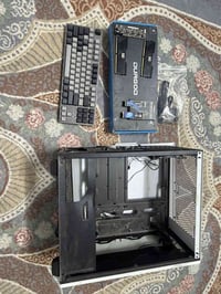 كيبورد ميكانيك ثنين m.2 512g256g  كرت فان  كيس معوج بلا جامه وبي فان و...