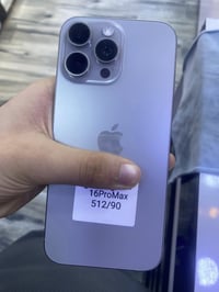 16برو ماكس كلش نضيف ذاكره ٥١٢ بطاريه ٩٠  ماستر كامل ملحقات سعره قفل ١٤...