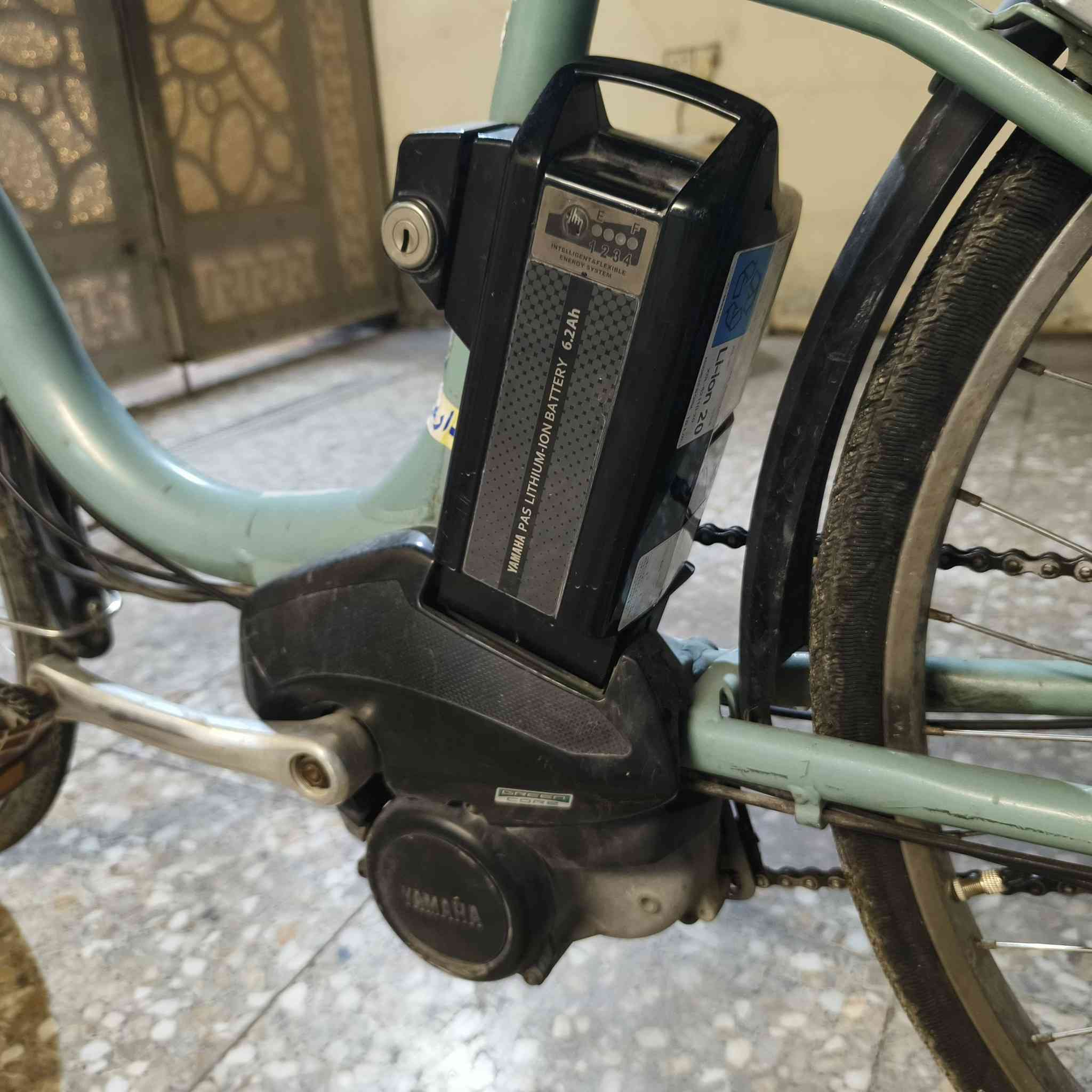 بايسكل مساعد شحن برجستون ياباني ماطورة ياماها حجم 26 بطارية ليثيوم سعره 225  ومكاني بغداد حي الخضراء للتواصل على هذا الرقم *********** بي واتساب
