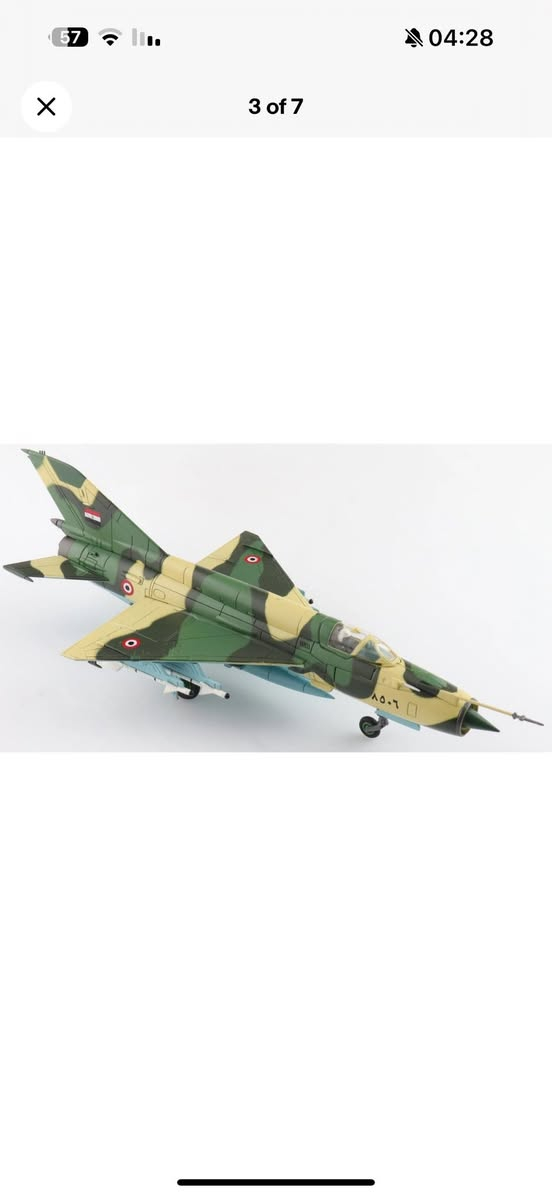 ميغ -21 مصرية🇪🇬 انتاج هوبي ماستر 
حجم1/72 
200 الف

Hobby Master 1/72 MIG-21MF Nile Valley late scheme Egyptian Air Force HA0178


**إذا كنت صاحب هذا الإعلان وتريد حذفه لأي سبب، رجاءا أرسل رسالة إلى الدعم الفني**