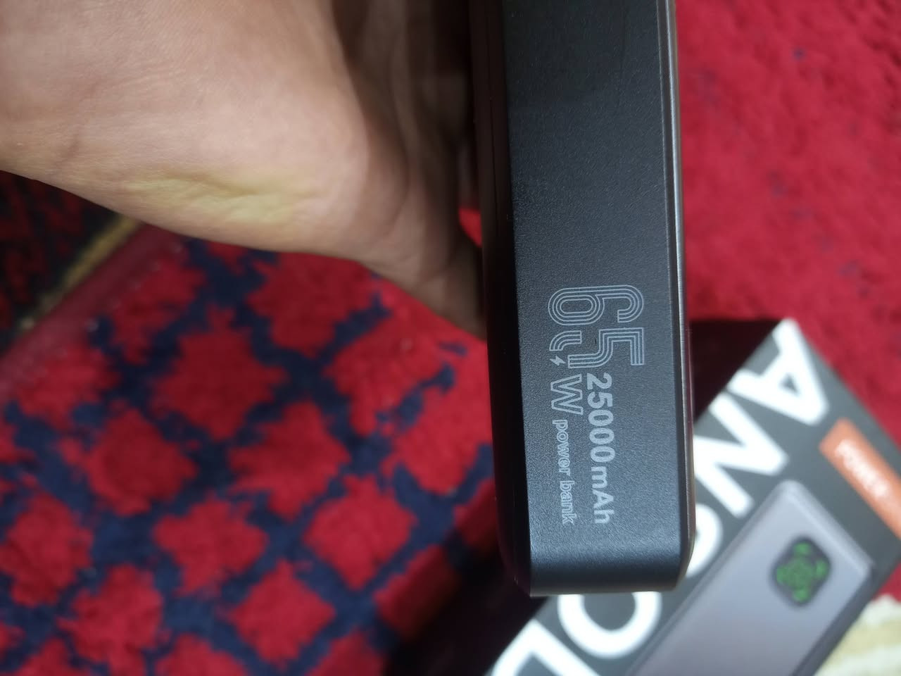 باور بنك اصلي 65واط وسعته 25الف ملي امبير جديد 
السعر 50 هذا رقم ***********
