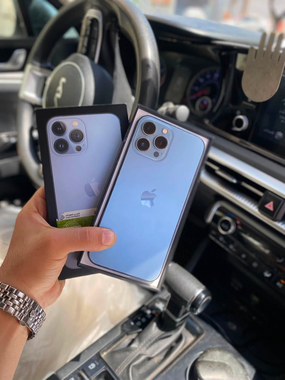 📱iPhone 13 Pro Max
📱آيفون ١٣ برو ماكس
🩵لون بحري مميز 
✨شرق اوسط عربي AH/A
 🔋بطارية ٨٩ بلاد 
🔹مبدل شاشه قطعه أصلية من آبل 
💰السعر 615 وبي الجيه
📍مكاني نجف
📞خاص او اتصال
☎️***********
