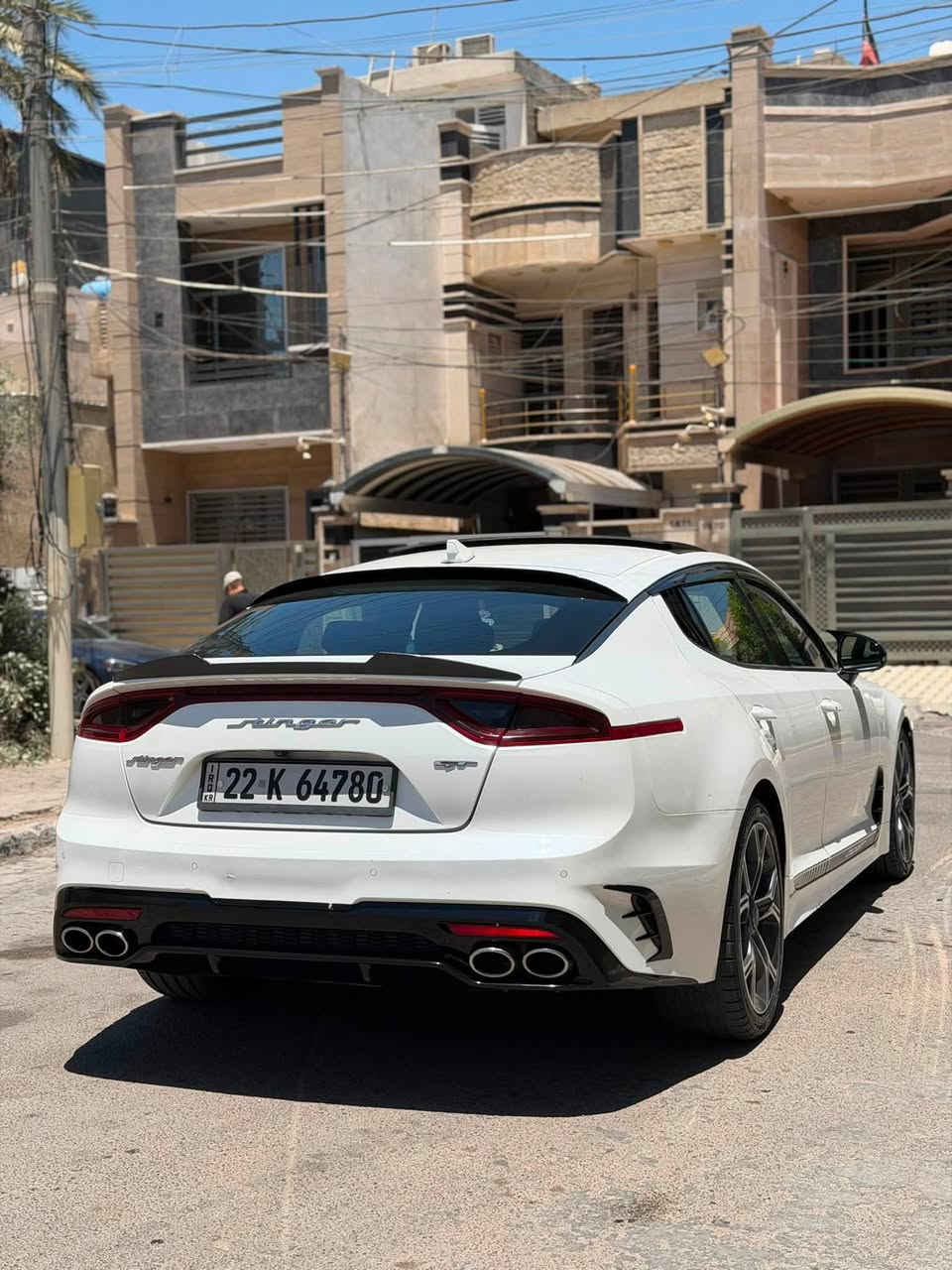 ستنكر 2019 Gt2 اعلى المواصفات
مكينه 3.3 تون تيربو محرك وكير مكفولات
السياره بيهه فقط بنيد نفسه مصبوغ بدون داخل ولا ايرباك السياره جاهزه تخم تاير جديد 
صدر امامي خلفي جديد تبريد ثلج 
رقم اربيل بئسمي
مكاني بغداد السيديه
السعر 168وبيه مجال 
***********
